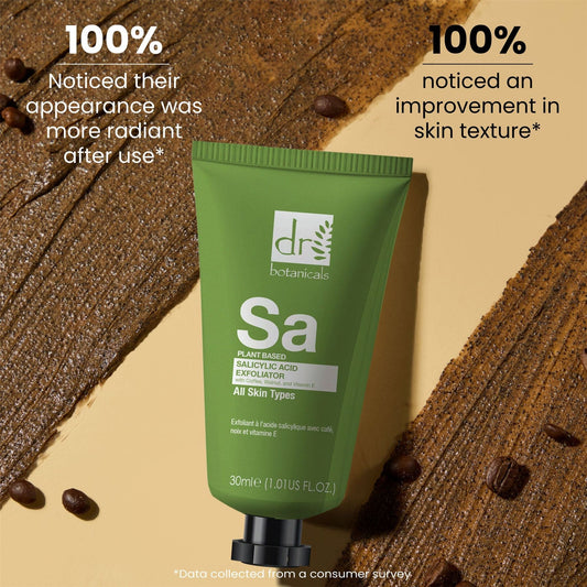 Salicylic Acid Exfoliator with Coffee, Walnut & Vitamin E 30ml - skinChemists