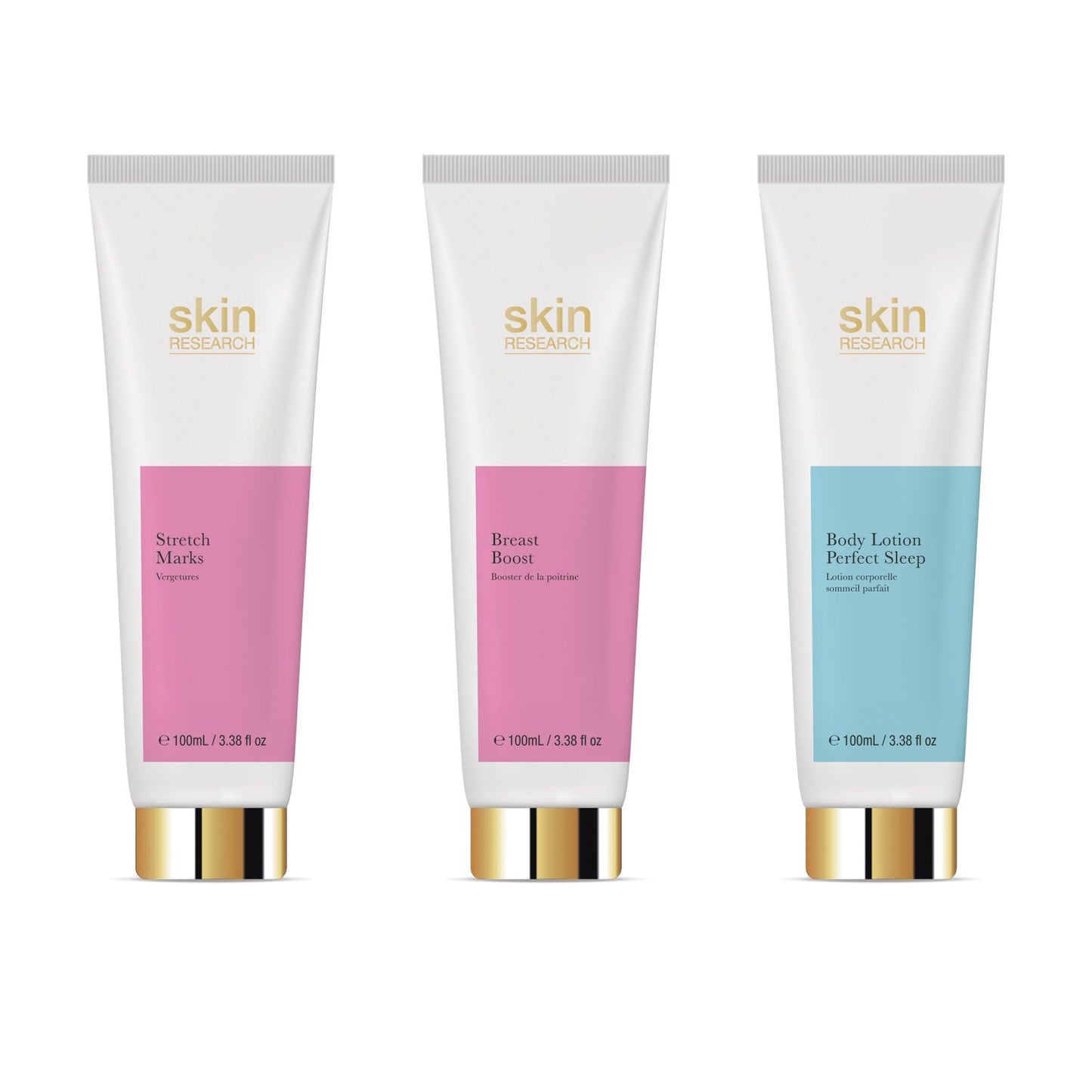 Skin Research Breast Boost, Stretch Mark Cream, Body Lotion Kit - skinChemists