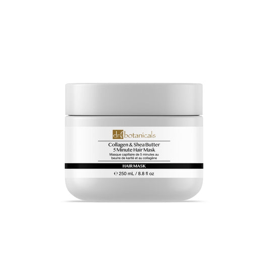 Dr Botanicals Collagen & Shea Butter 5 Minute Hair Mask 250ml Twin Value Savings Pack