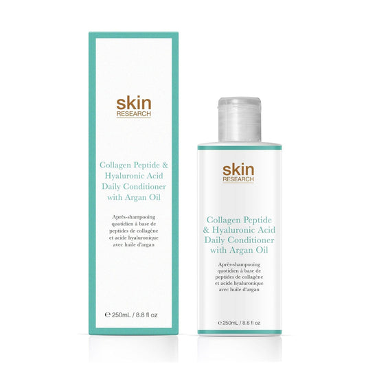 Skin Research Collagen Peptide & Hyaluronic Acid Daily Conditioner with Argan Oil 250ml Twin Value Savings Pack