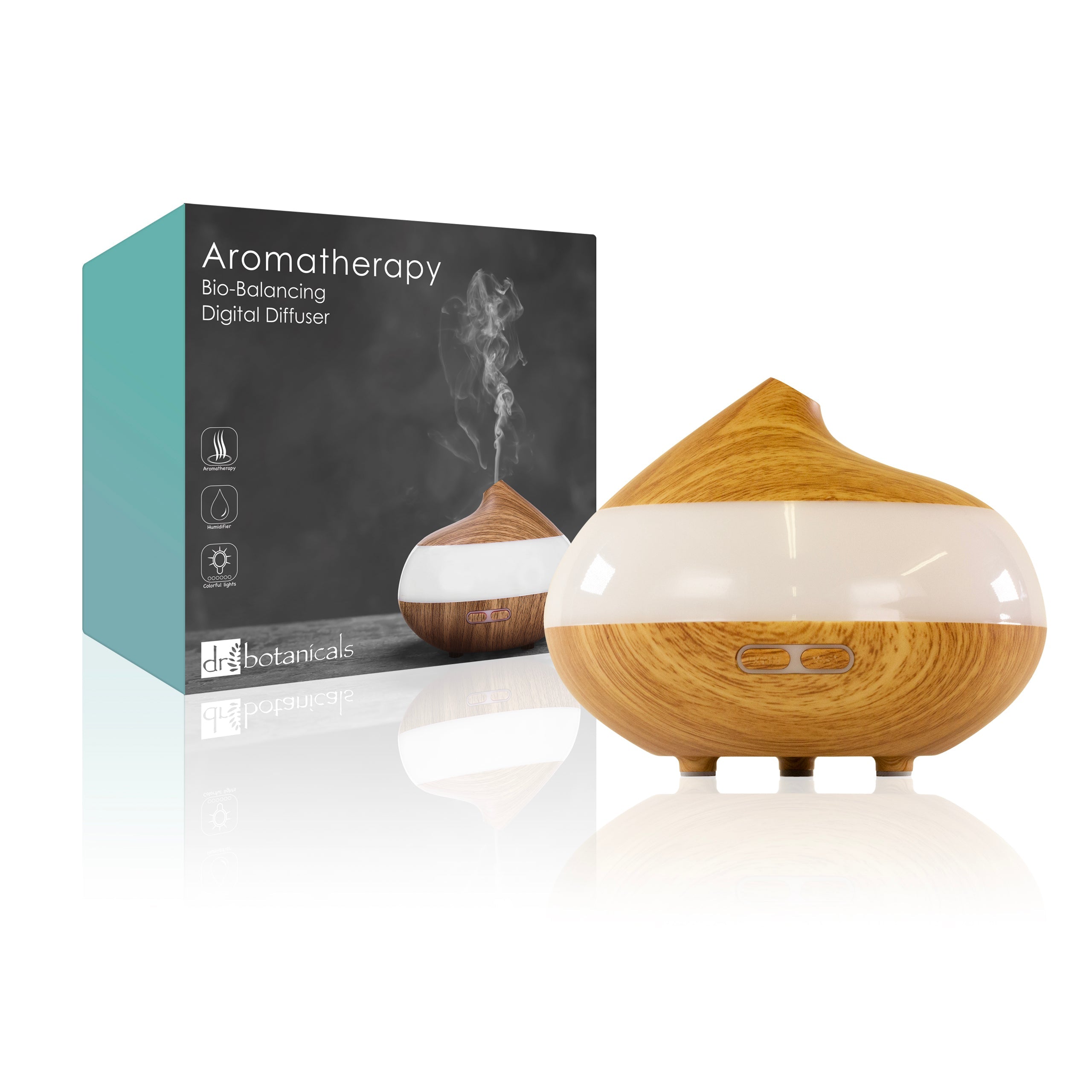 Bio-Balancing Wooden Aroma Digital Diffuser Clear Panel (EU Plug)