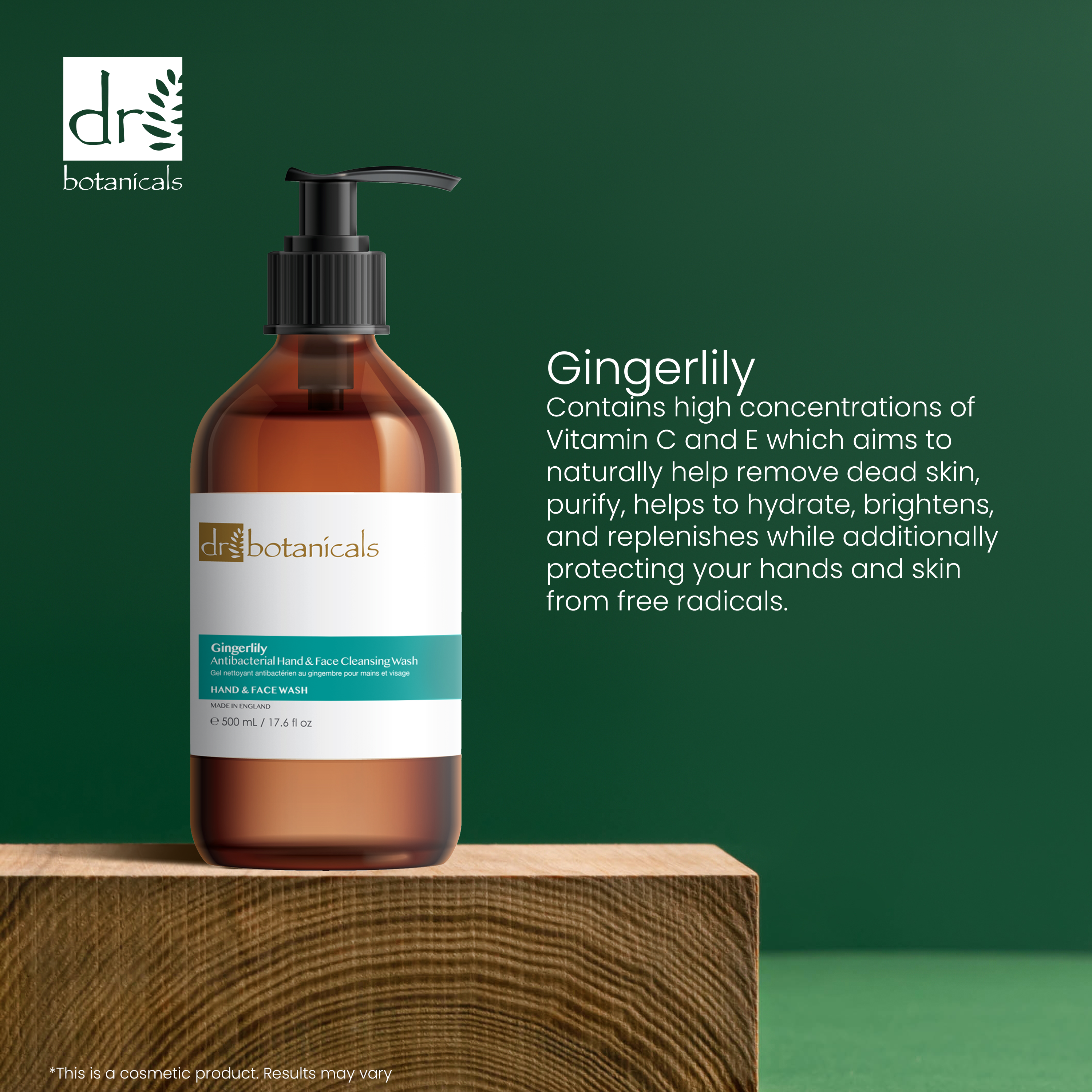 Gingerlily Antibacterial Hand & Face Cleansing Wash 500ml