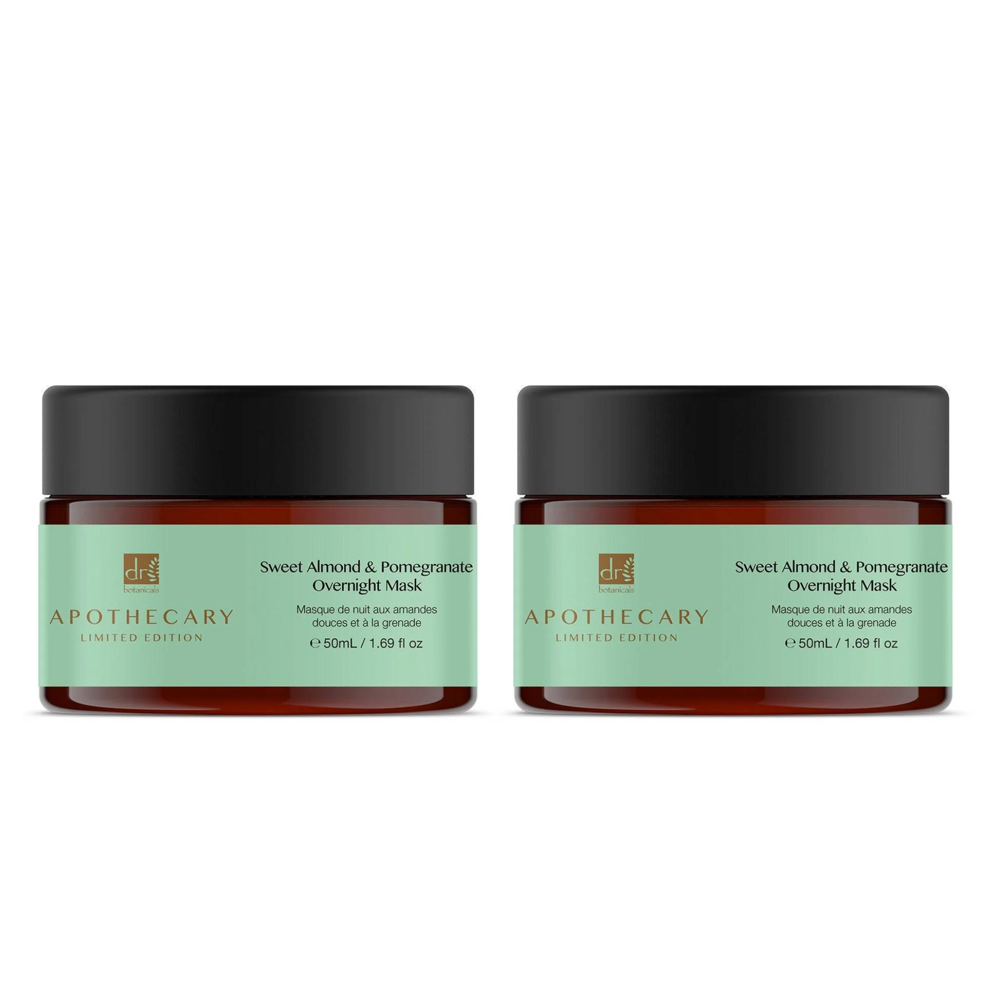 Sweet Almond & Pomegranate Overnight Mask 50ml Twin Value Savings Pack