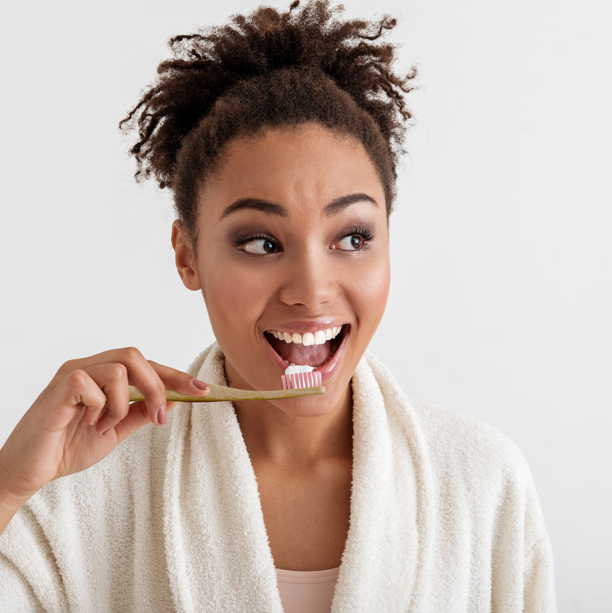 Bamboo Toothbrush Pink