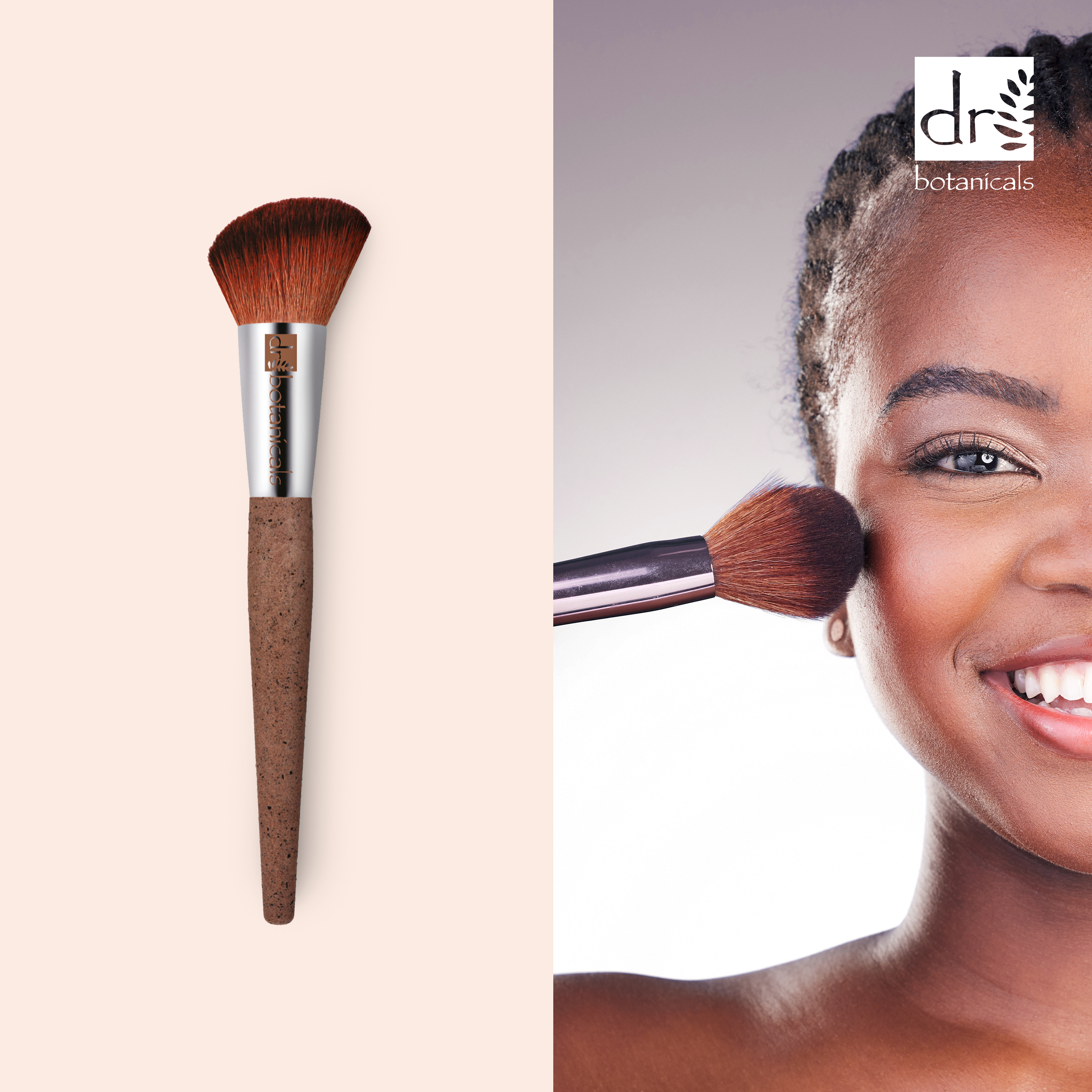 Coffee Ground Blush Brush