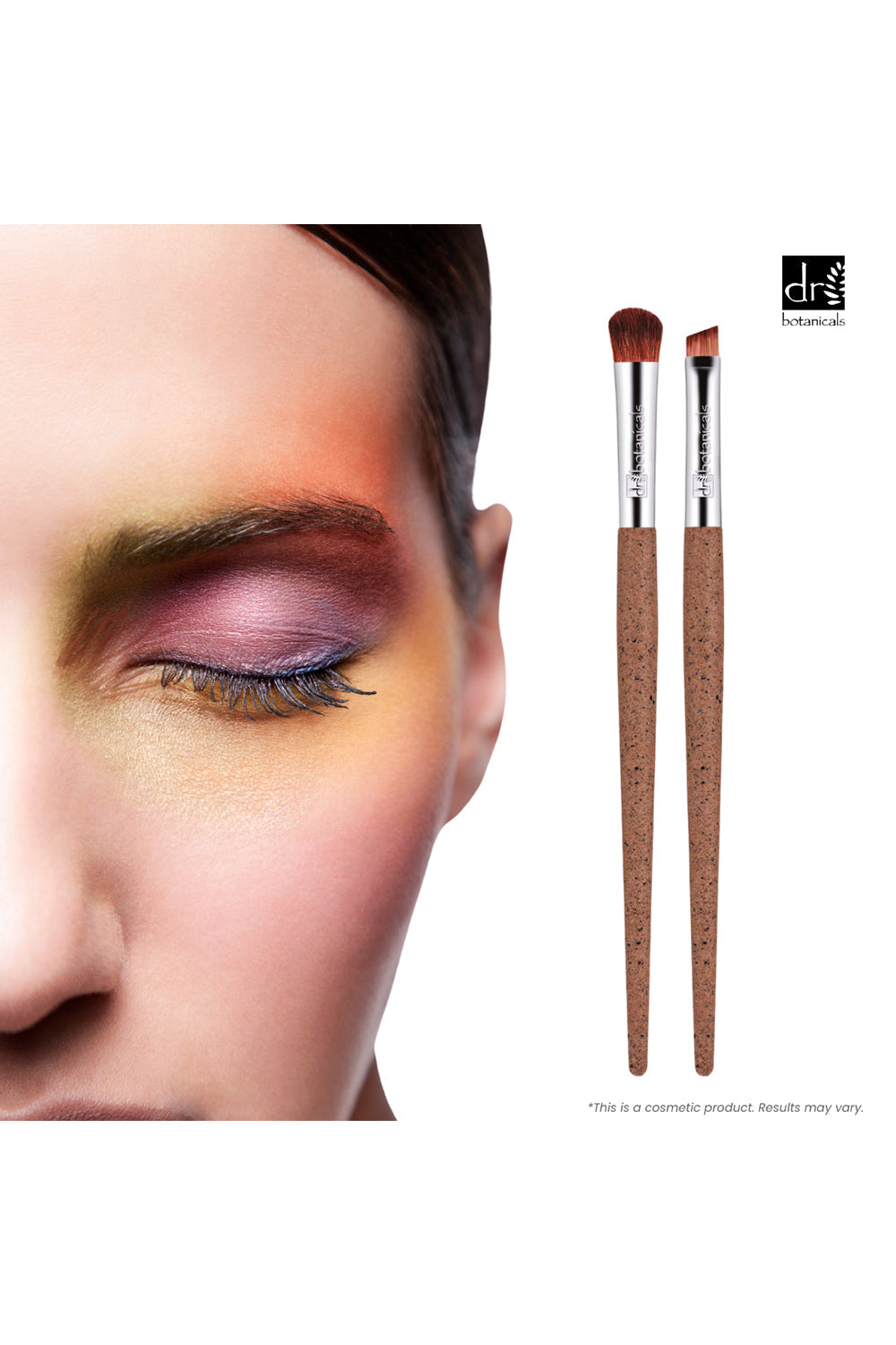 Coffee Ground Set Of 2 Eye Brushes