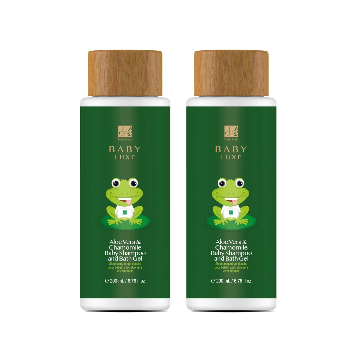Baby Lux Aloe Vera & Chamomile Baby Shampoo & Bath Gel 200ml Twin Value Savings Pack