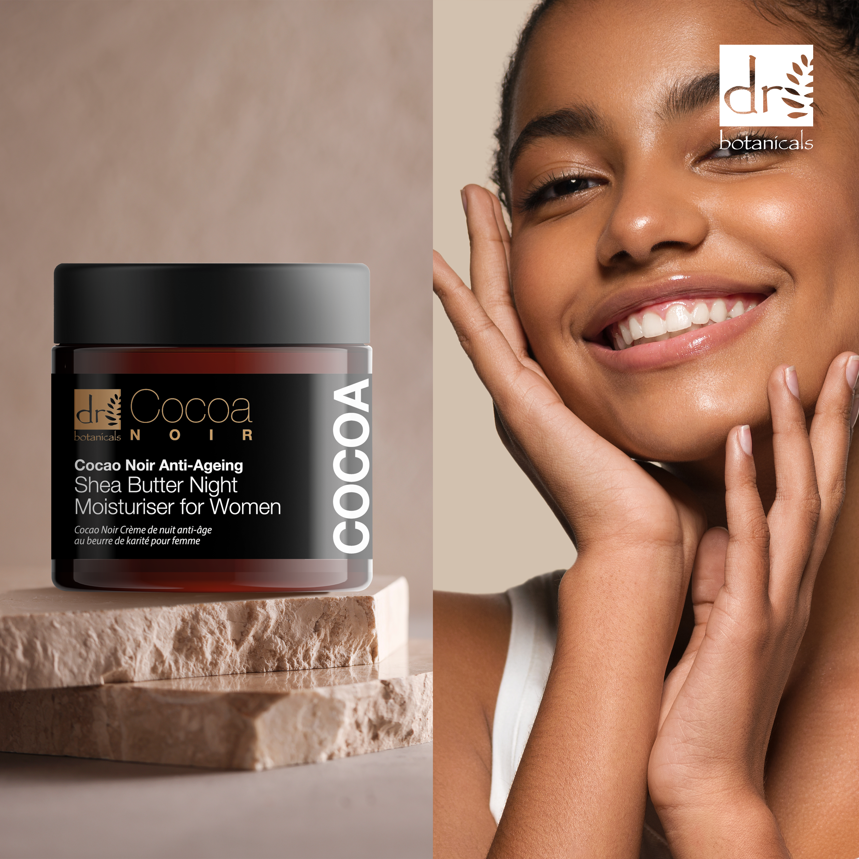 Cocoa Noir Anti-Ageing Shea Butter Night Moisturiser 60ml