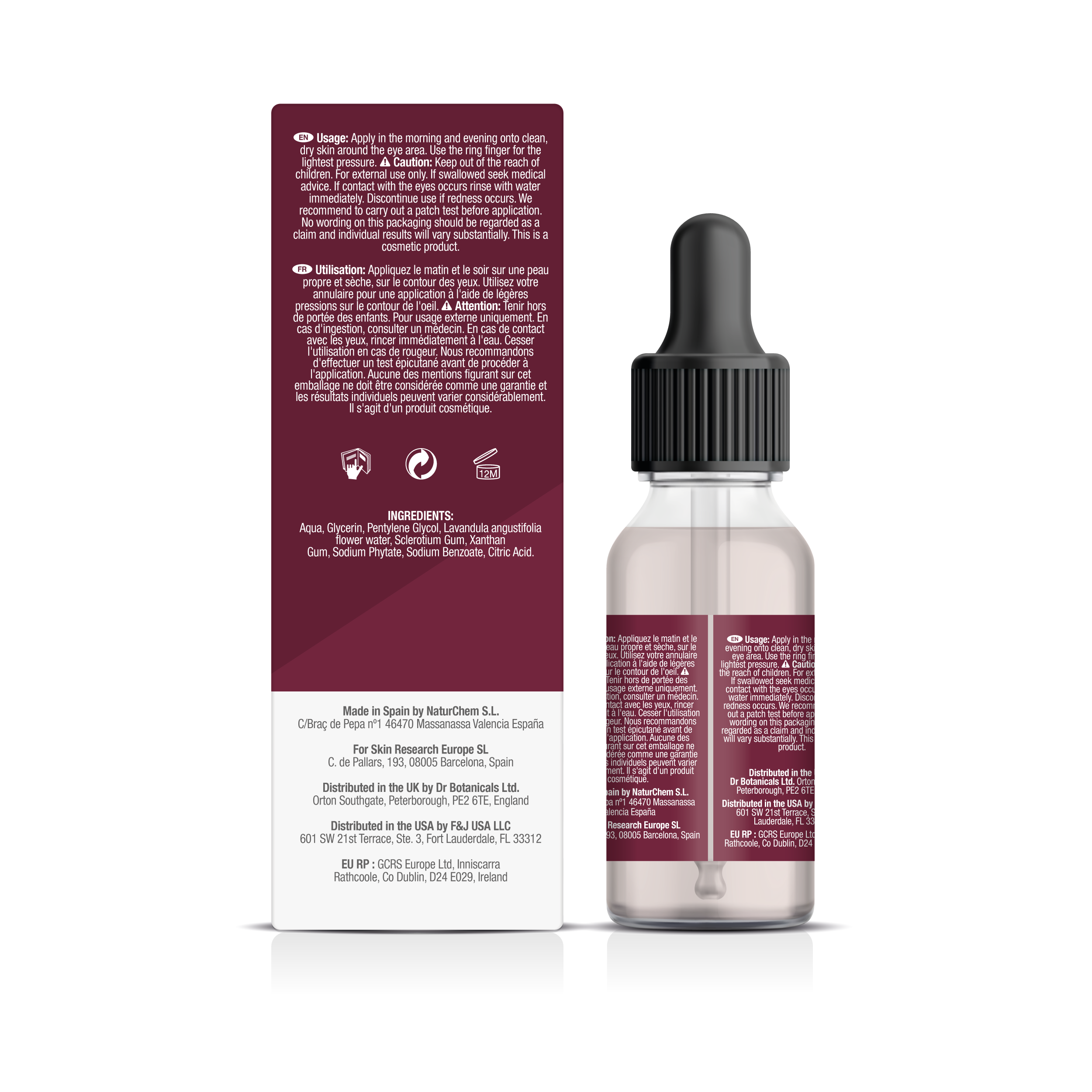 Rose And Lavender Intensive Night Therapy Eye Serum 15ml