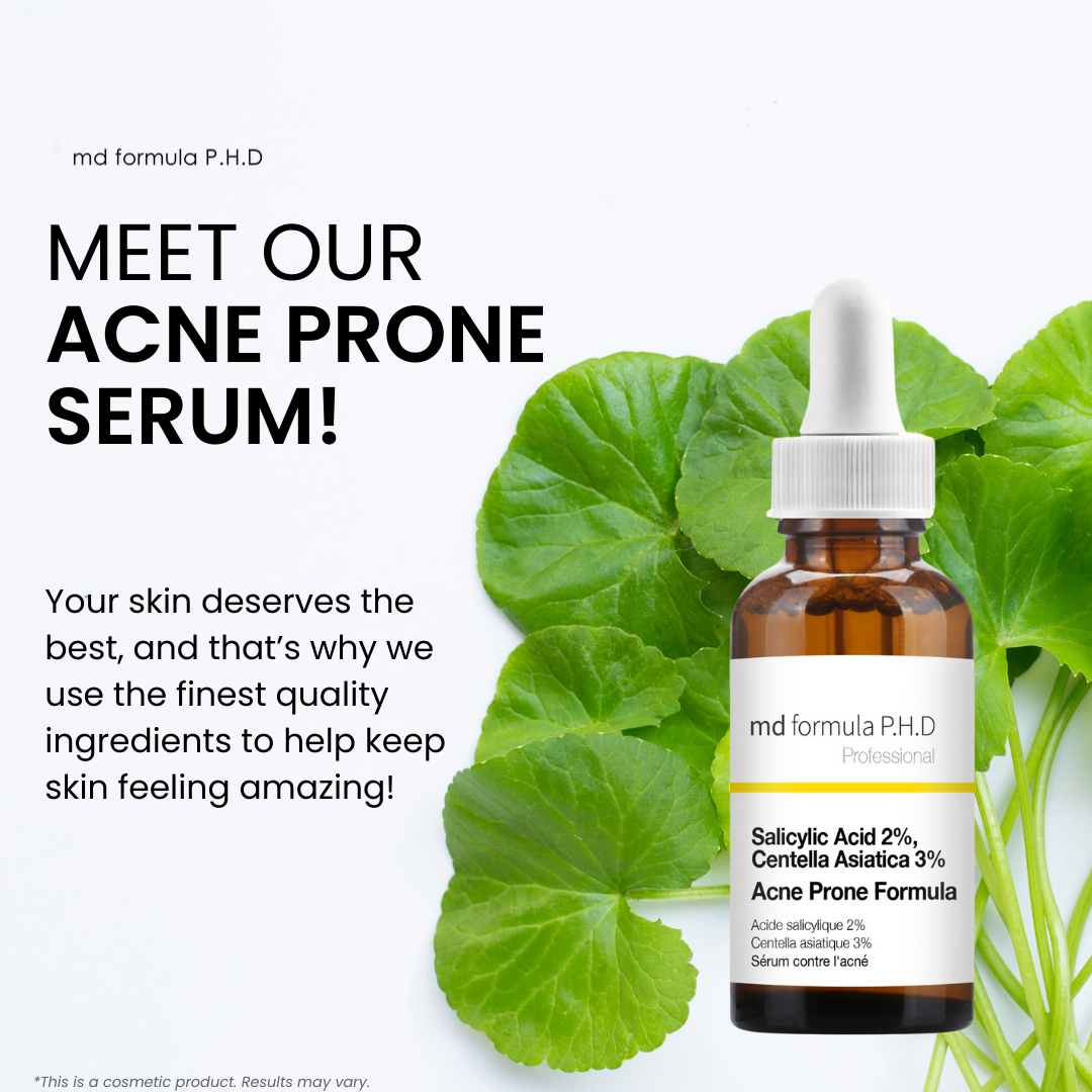 Acne Prone Serum Salicylic Acid 2%, Centella Asistica 3% 30ml