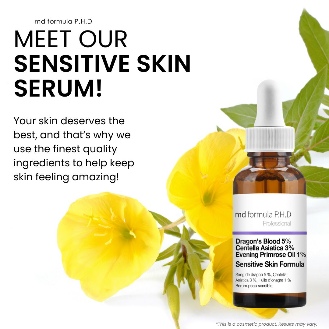 Sensitive Skin Serum Dragon's Blood 5%, Centella Asiatica 3%, Evening Primrose Oil 1% 30ml