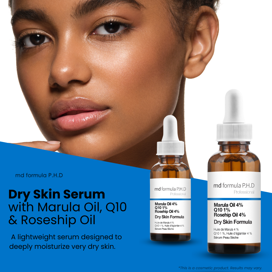 Dry Skin Serum Marulua Oil 4%, Q10 1%, Rosehip Oil 4% 30ml