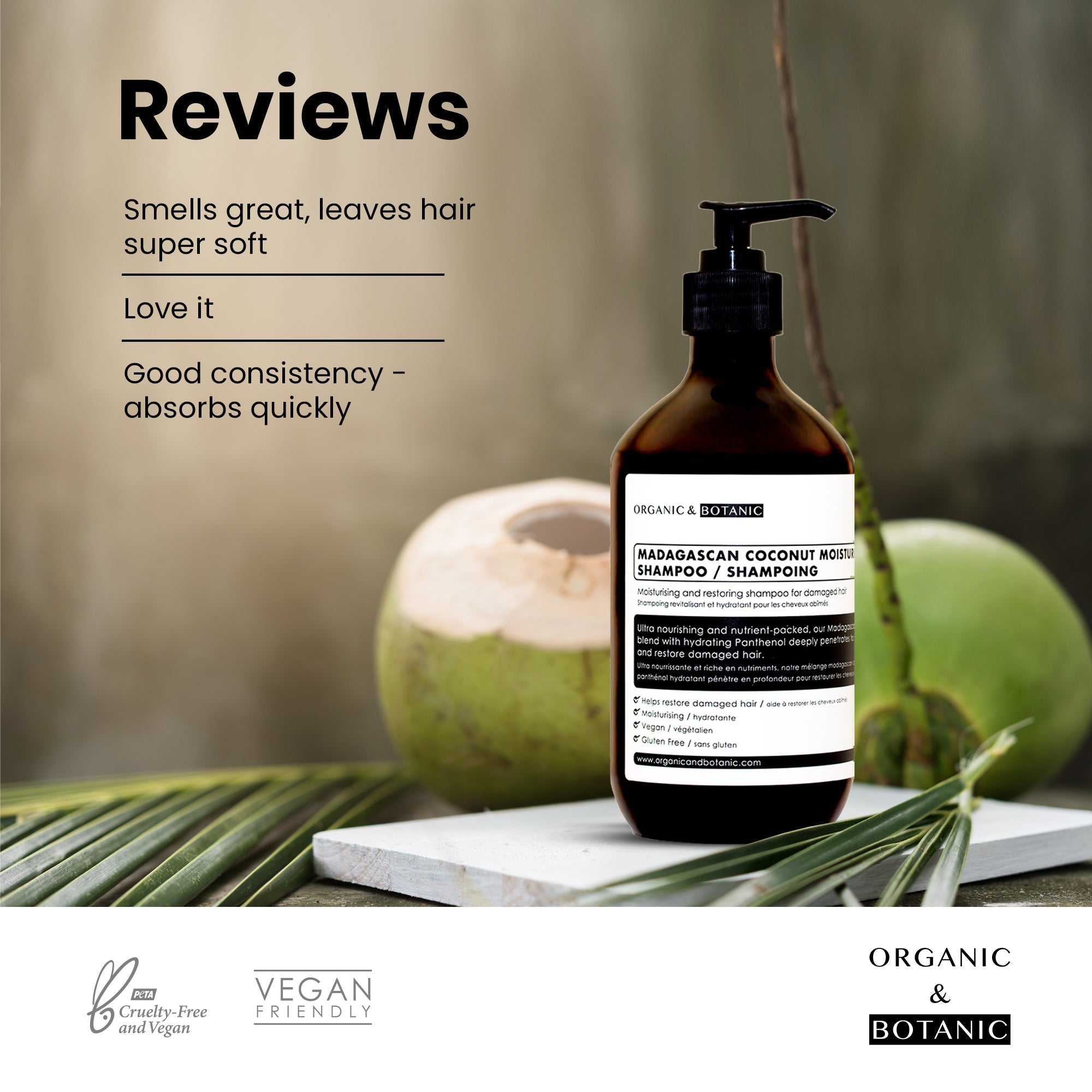 Madagascan Coconut Moisturising Shampoo 500ml
