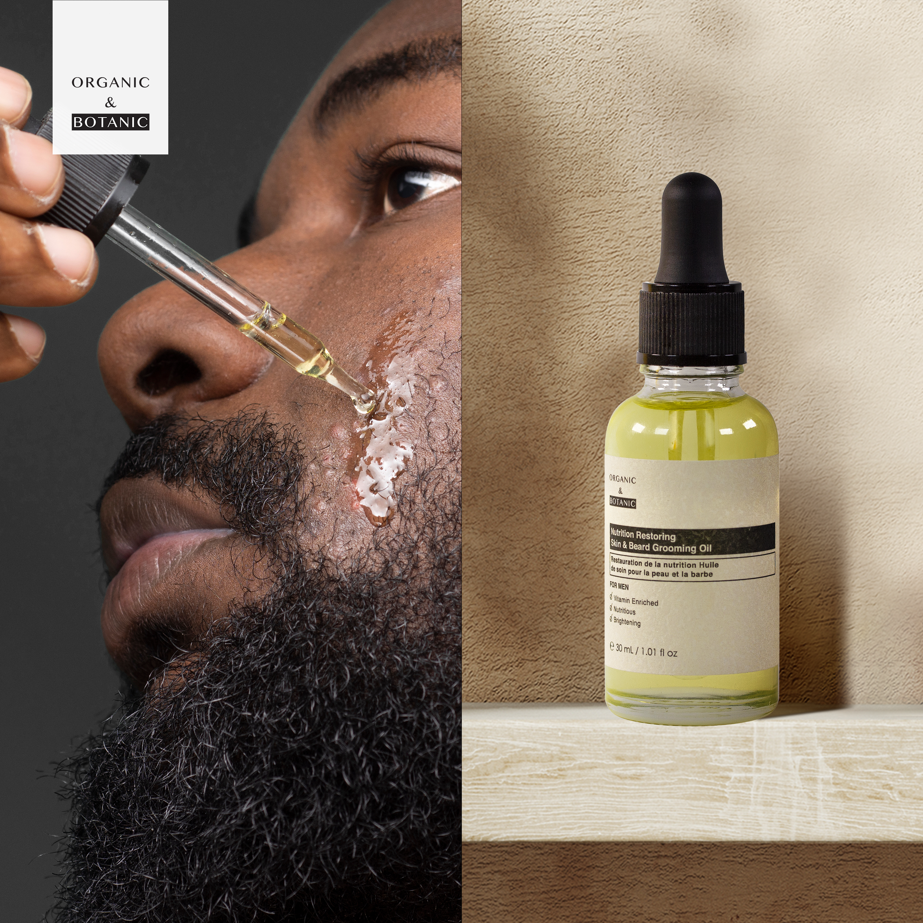 Nutrition Restoring Skin & Beard Grooming Oil 30ml