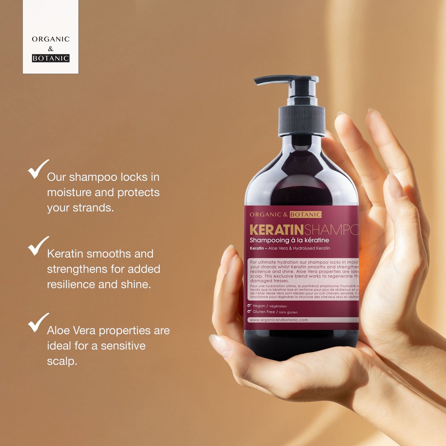 Keratin Shampoo 500ml x 2 Duo Pack