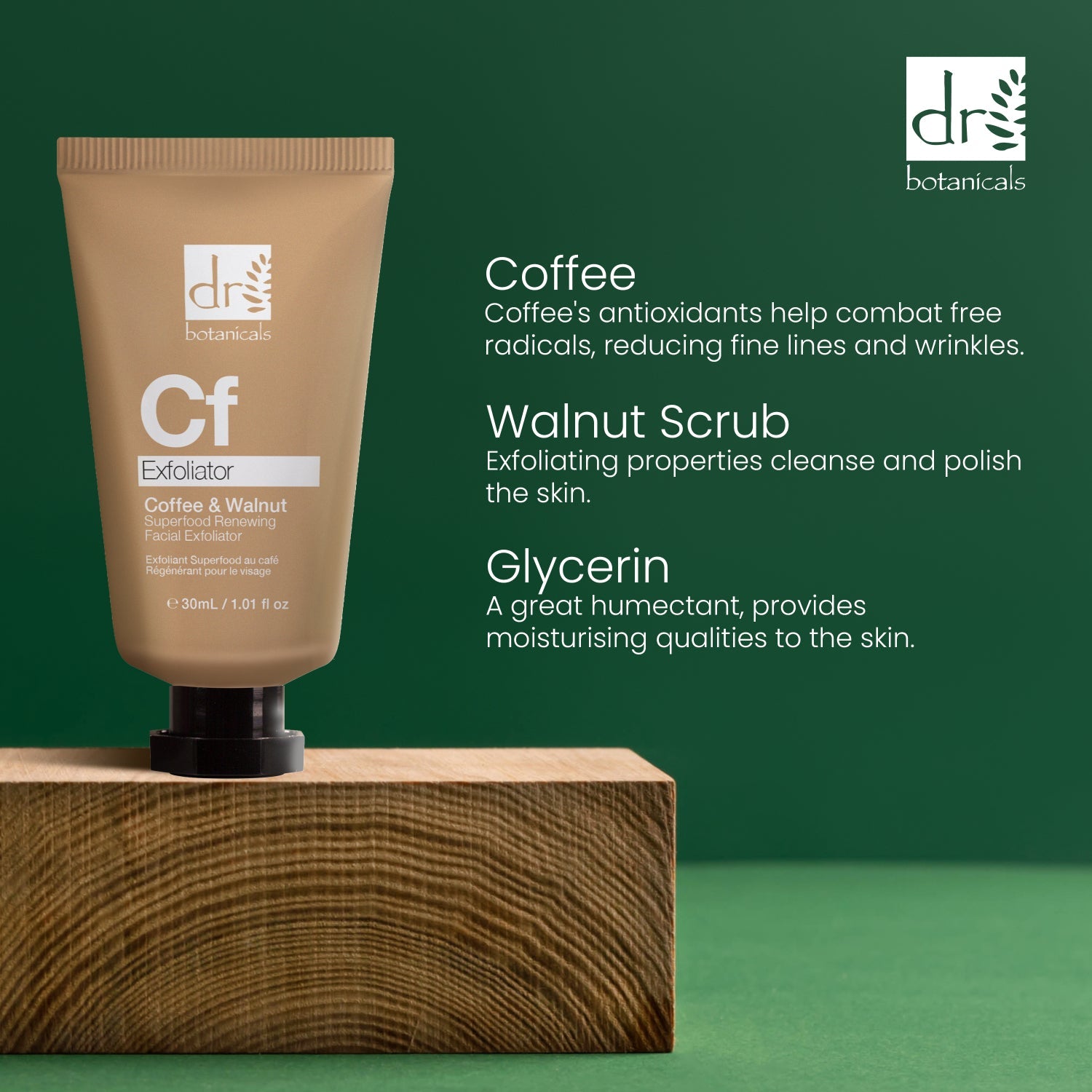 Coffee Superfood Renewing Facial Exfoliator 30ml