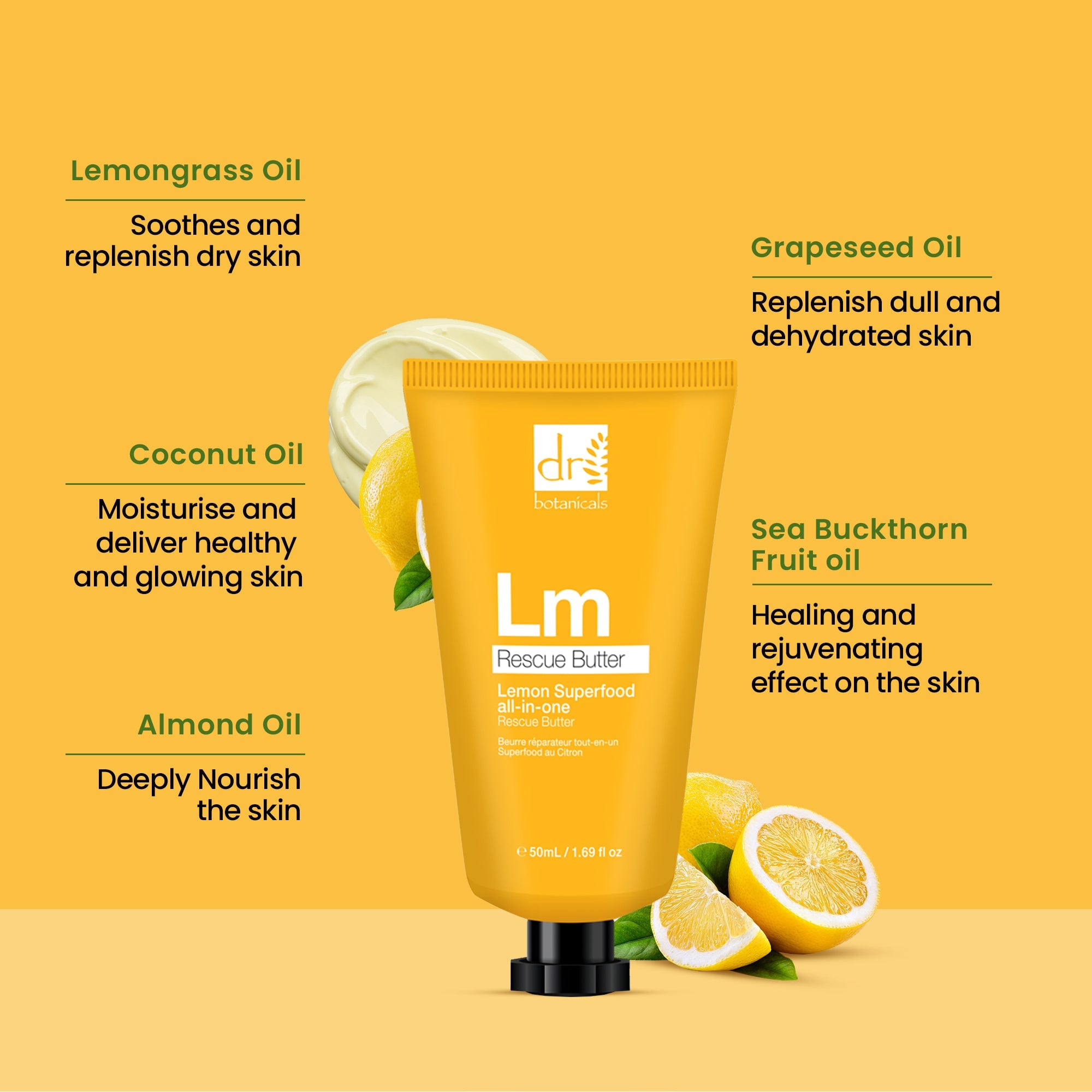 Lemon Superfood All-In-One Rescue Butter 50ml