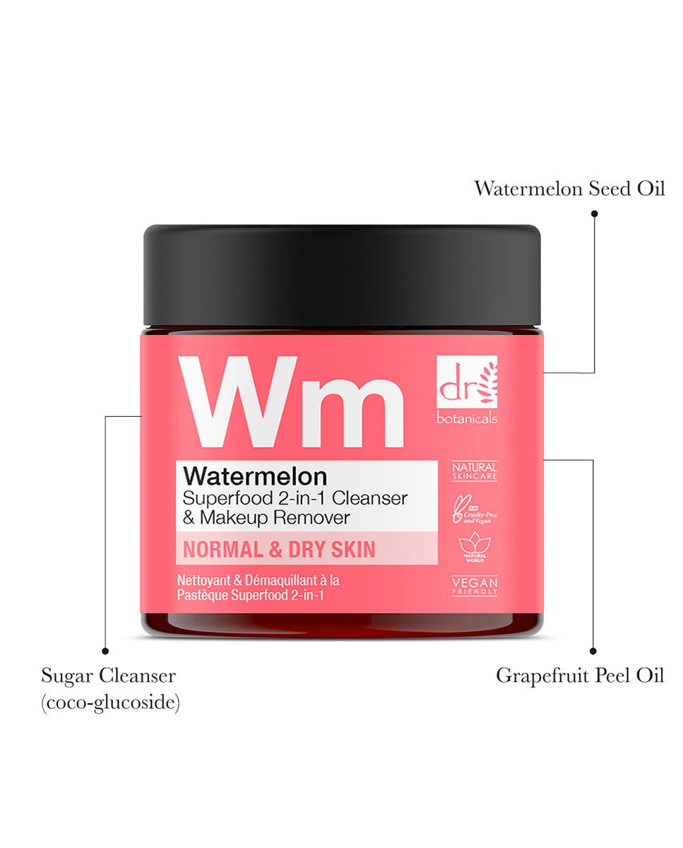 Watermelon Superfood 2-In-1 Cleanser & Makeup Remover 60ml