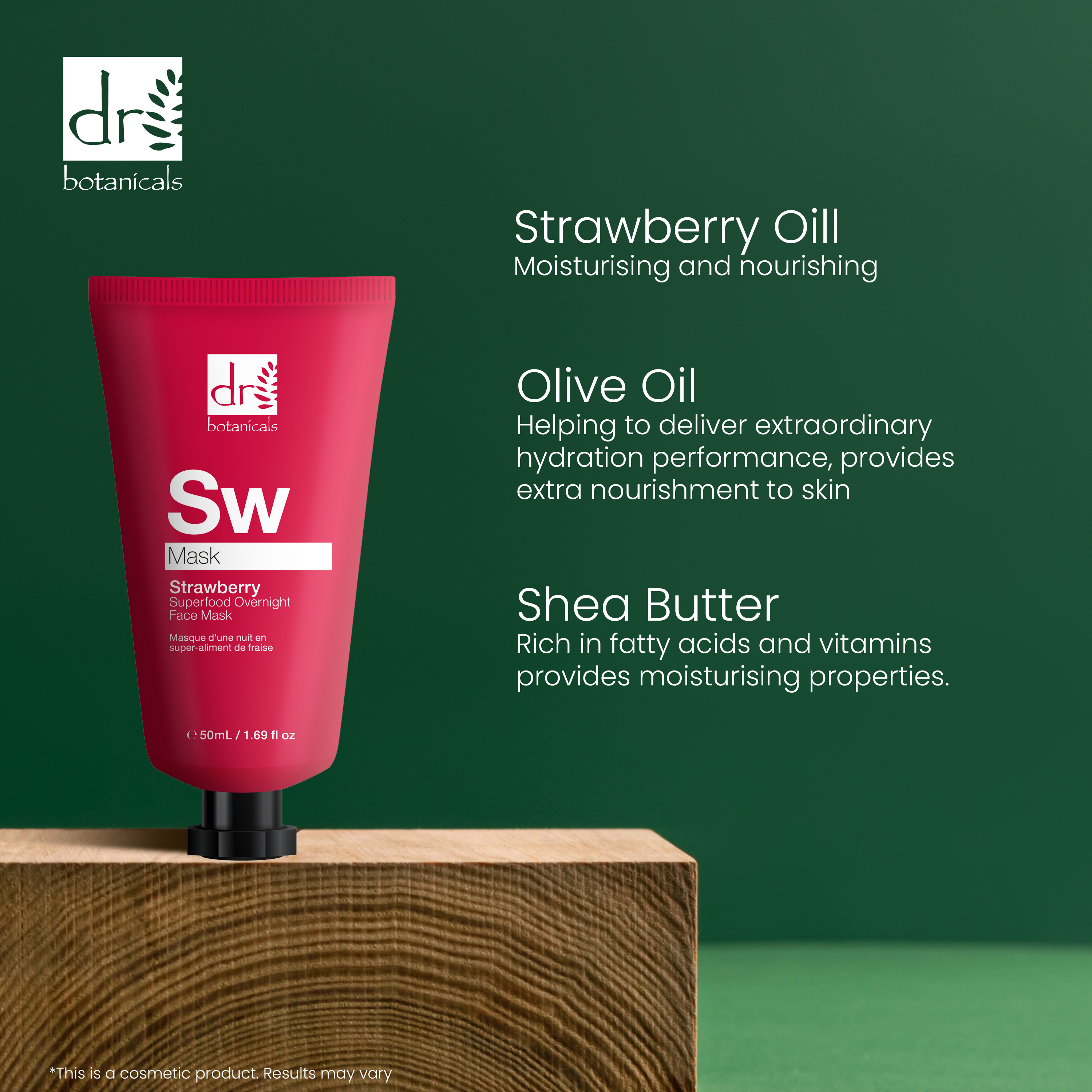 Strawberry Overnight Face Mask 50ml