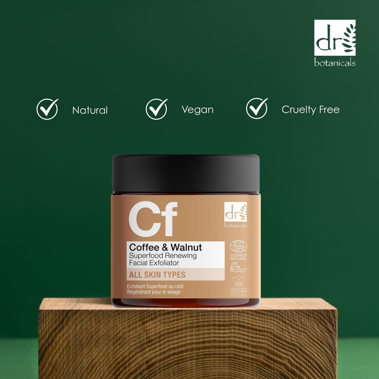 Coffee Superfood Renewing Facial Exfoliator 60ml x 2 Duo Pack