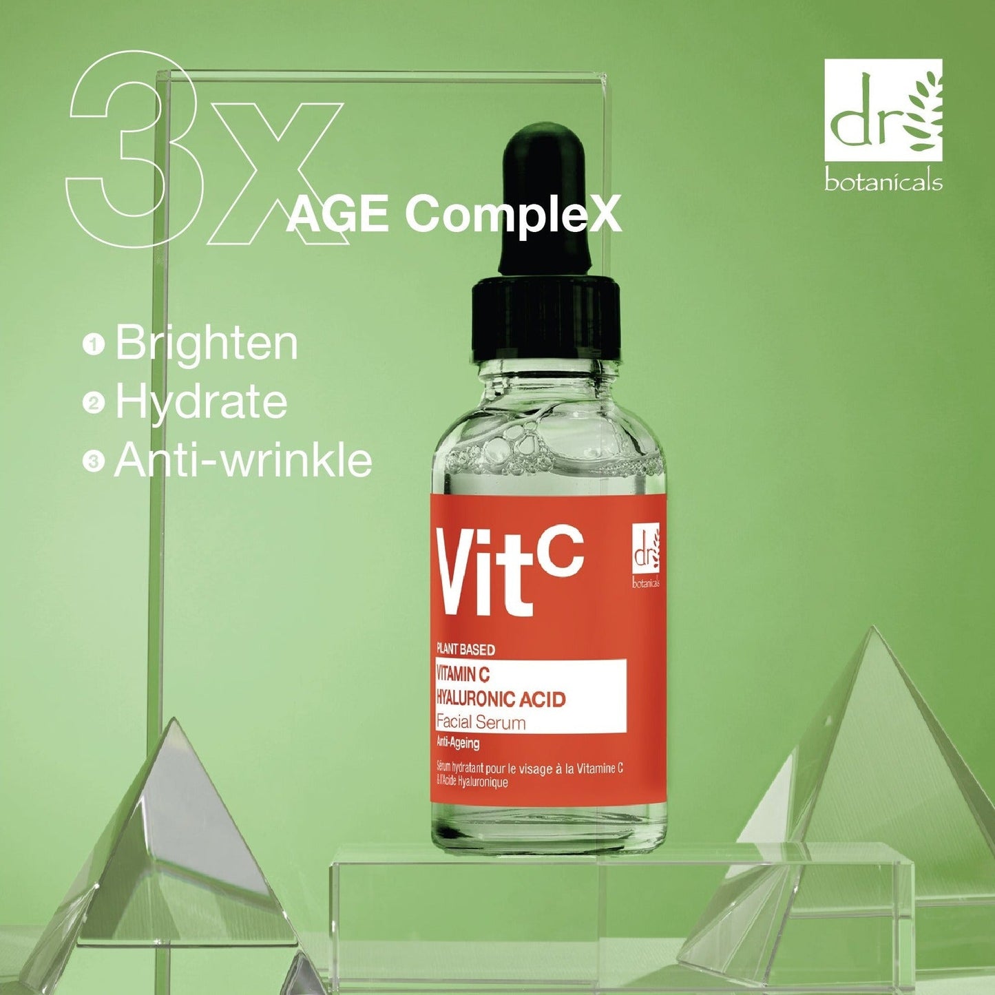 Vitamin C 5% & Hyaluronic Acid 2% Hydrating Facial Serum 30ml