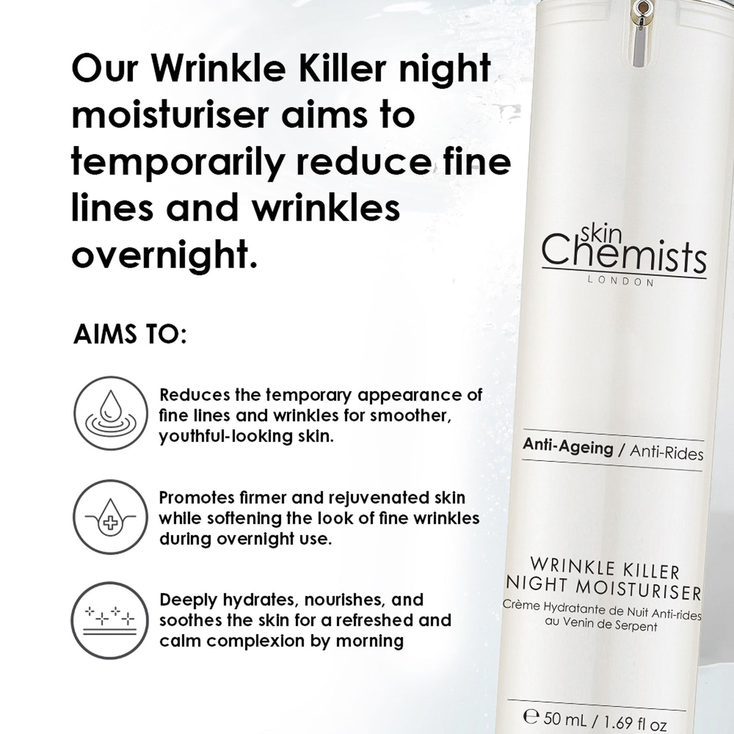 Wrinkle Killer Anti-Ageing Night Moisturiser 50ml