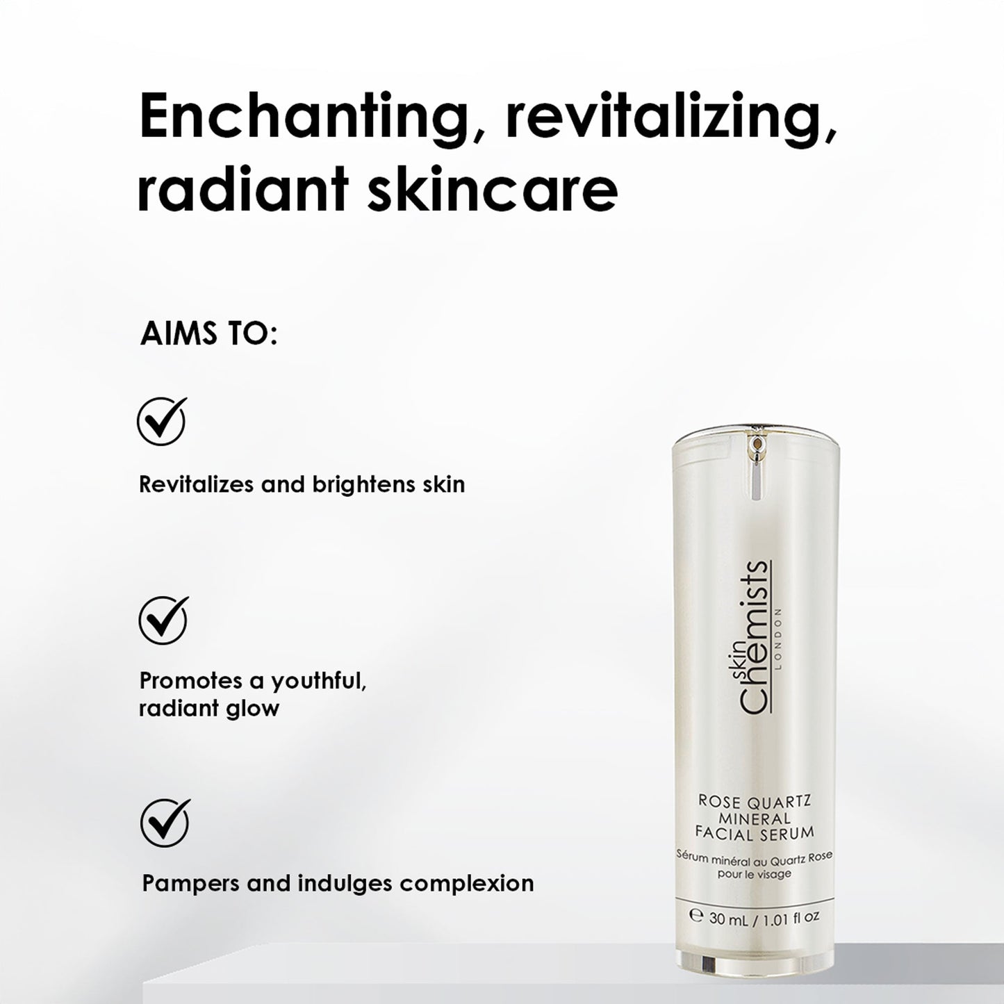 Anti-Ageing Rose Quartz Mineral Facial Serum 30ml