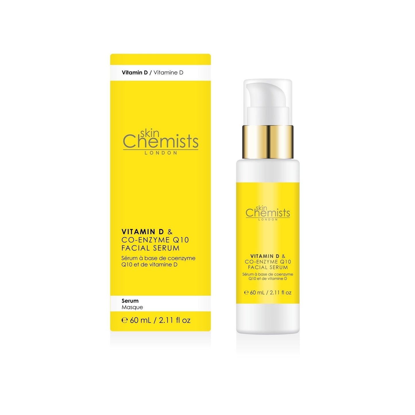 skinChemists Vitamin D Co-Enzyme Q10 & Vitamin D Serum 50ml Twin Value Savings Pack