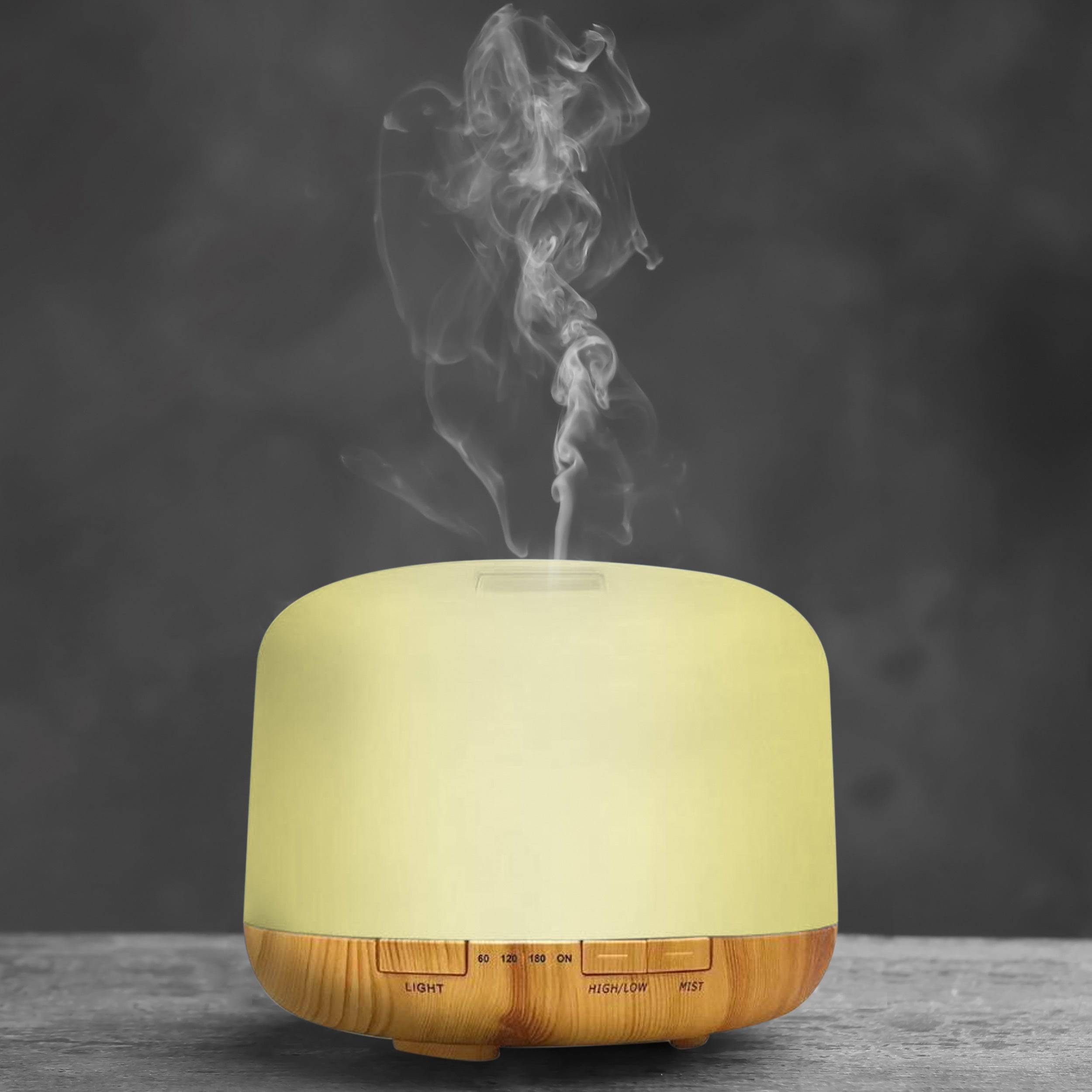 Aroma Diffuser With Wood Grain Base (USB)