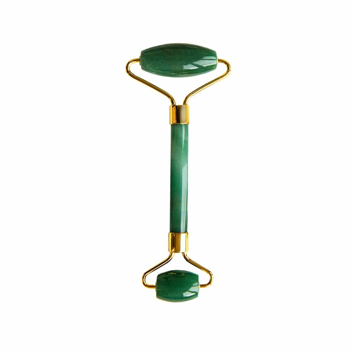 Aventurine Jade Soothing Energy Facial Rollers (Gold Metal Handle)