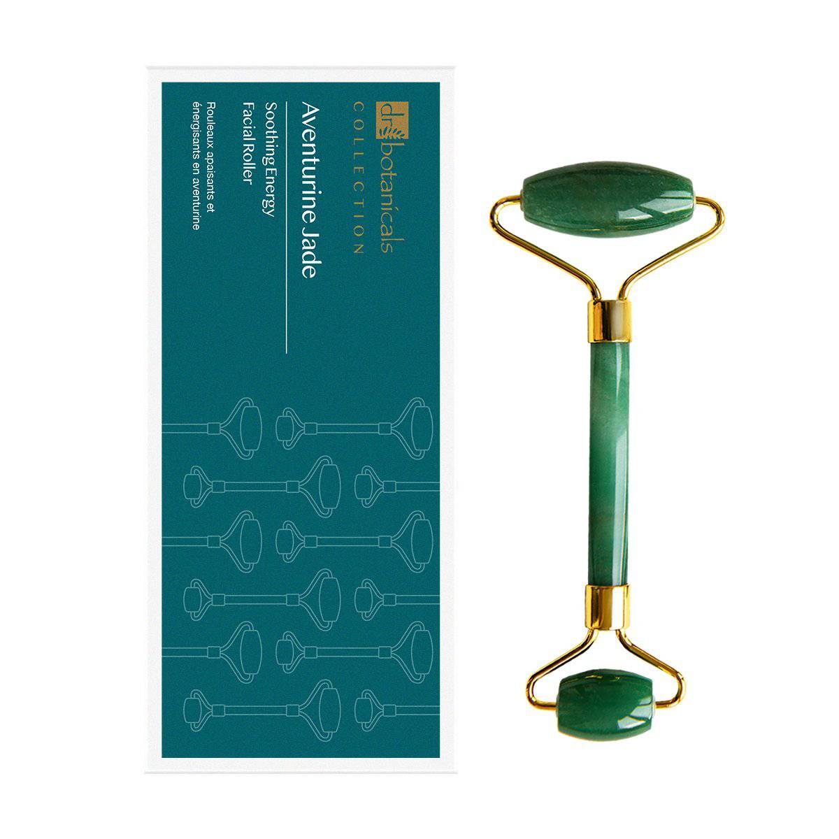 Aventurine Jade Soothing Energy Facial Rollers (Gold Metal Handle)