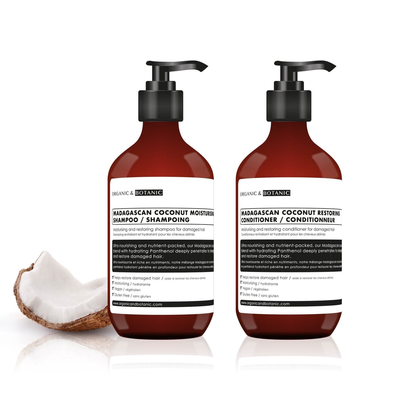 Madagascan Coconut Nourishing Shampoo & Conditioner Kit - skinChemists