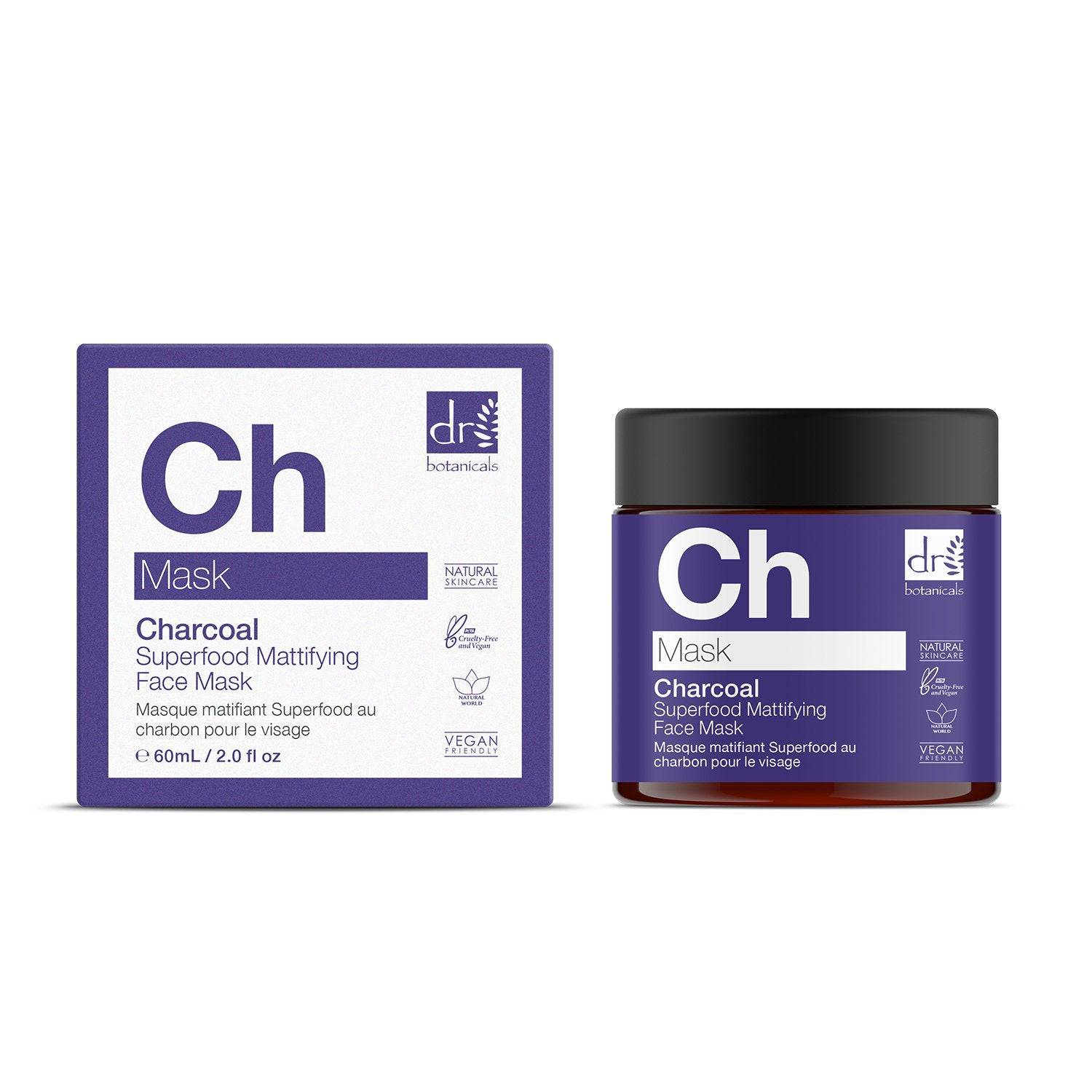 Charcoal Superfood Mattifying Face Mask 60ml