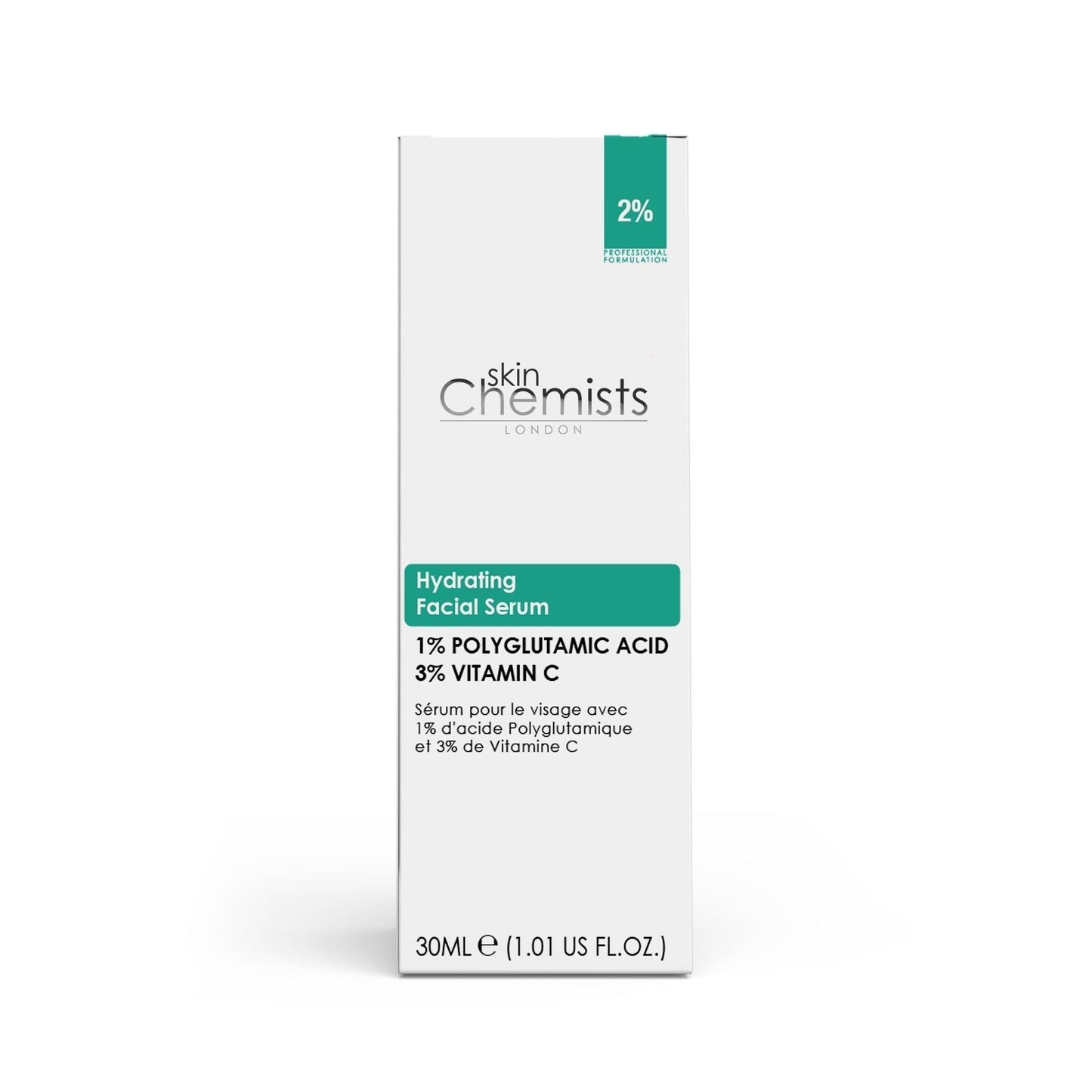 Hydrating Polyglutamic Acid 1%, Vitamin C 3% Facial Serum 30ml