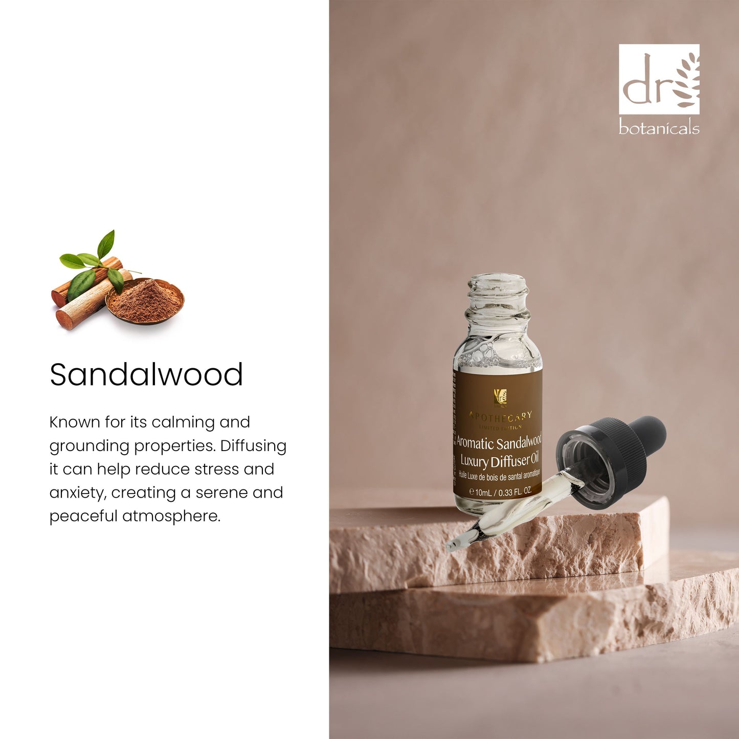 Dr Botanicals Premium 5 In 1 Aromatherapy Aromatic Sandalwood Diffuser Kit