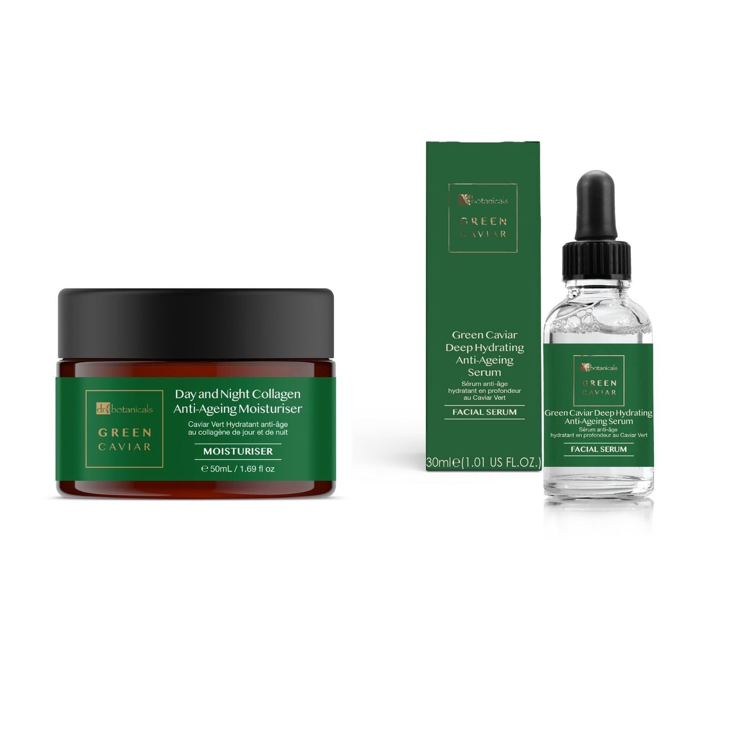 Green Caviar Anti-Ageing Moisturiser & Serum Kit - skinChemists