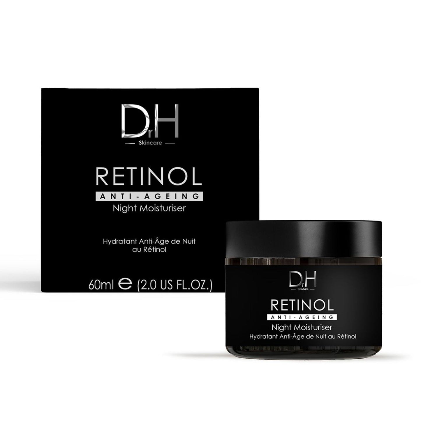 Retinol Anti-Ageing Night Moisturiser 60ml + Anti-Ageing Retinol Facial Serum 30ml