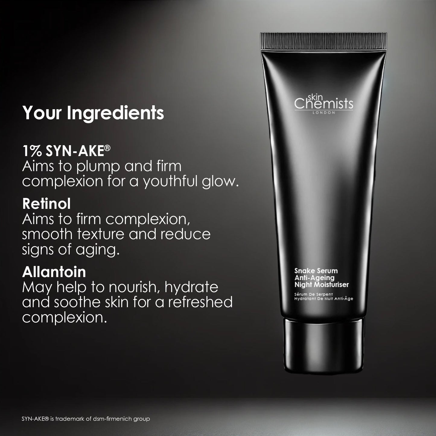 skinChemists Snake Serum Anti-Ageing Night Moisturiser 50ml - skinChemists
