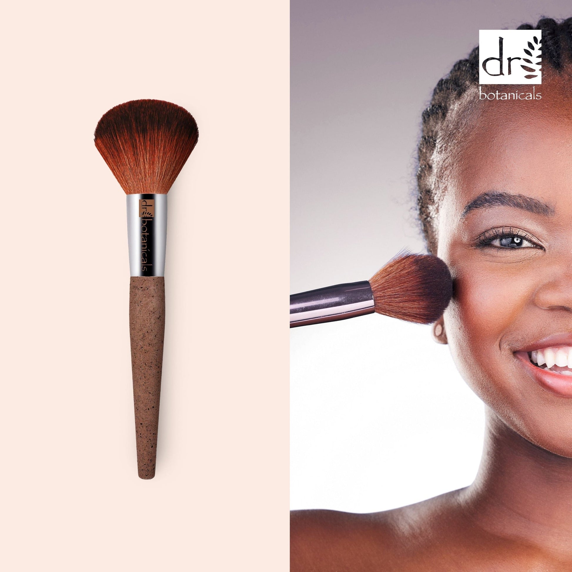 DB392 Dr Botanicals Coffee Ground Powder Brush