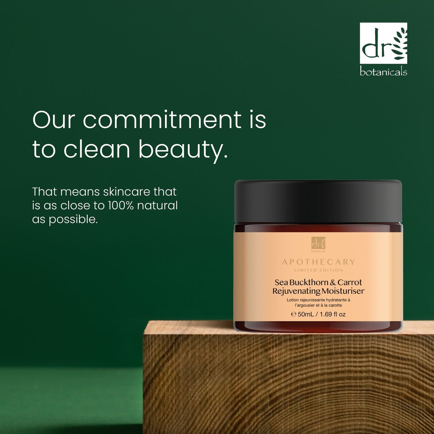 DB418 Dr Botanicals Sea Buckthorn & Carrot Rejuvenating Moisturiser 50ml