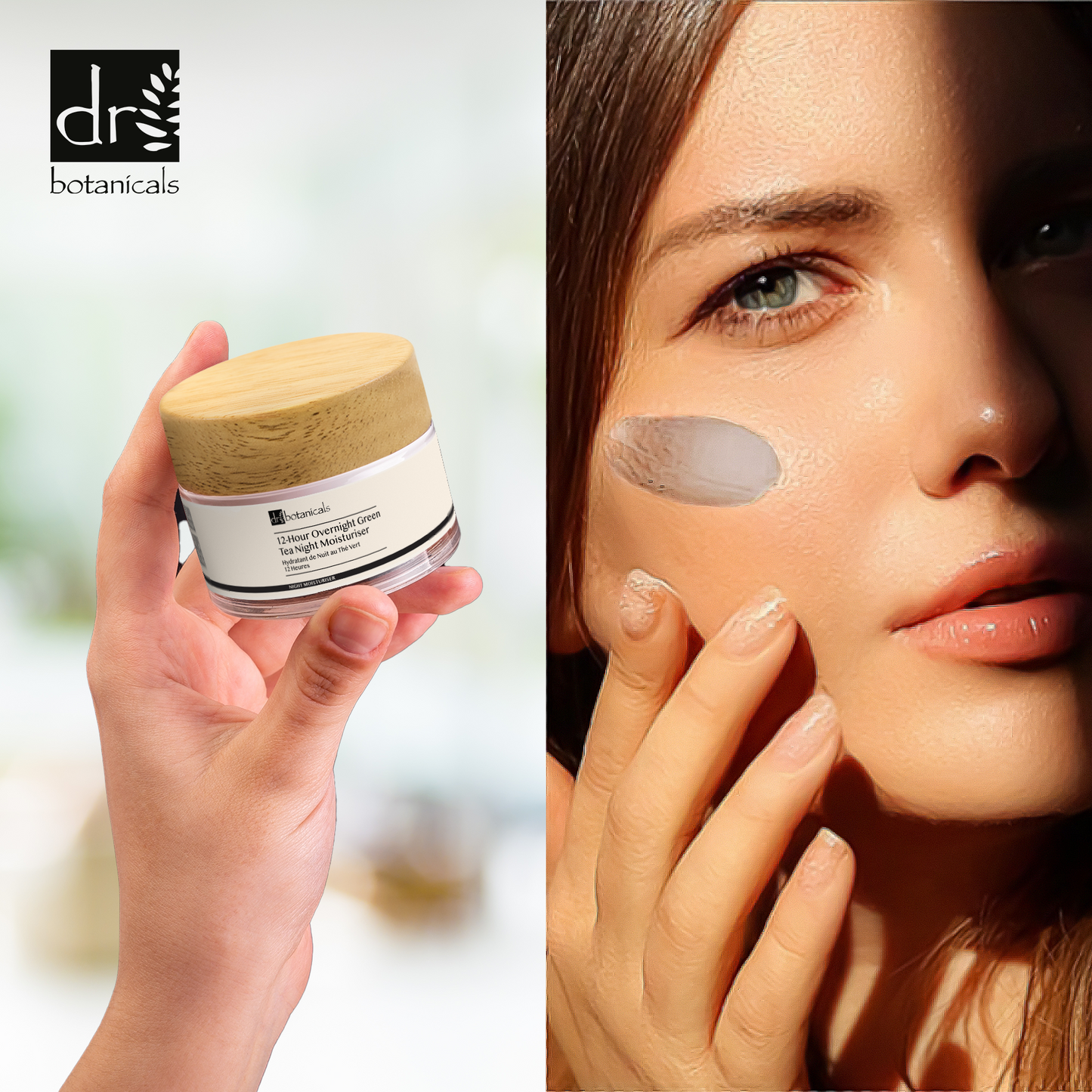 DB537 Dr Botanicals 12-Hour Overnight Green Tea Night Moisturiser 50ml