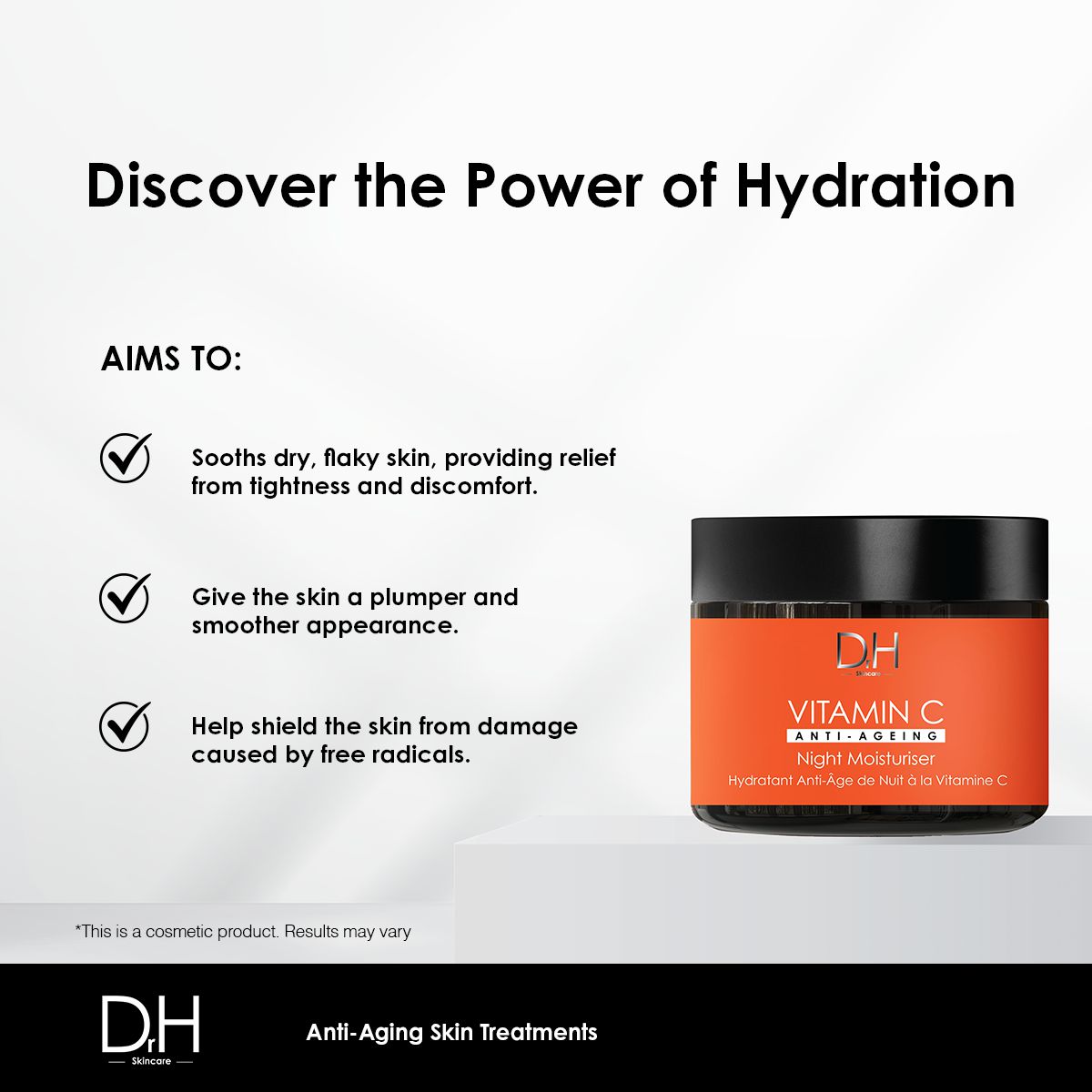 DRH106 Dr H Vitamin C Anti-Ageing Night Moisturiser 60ml