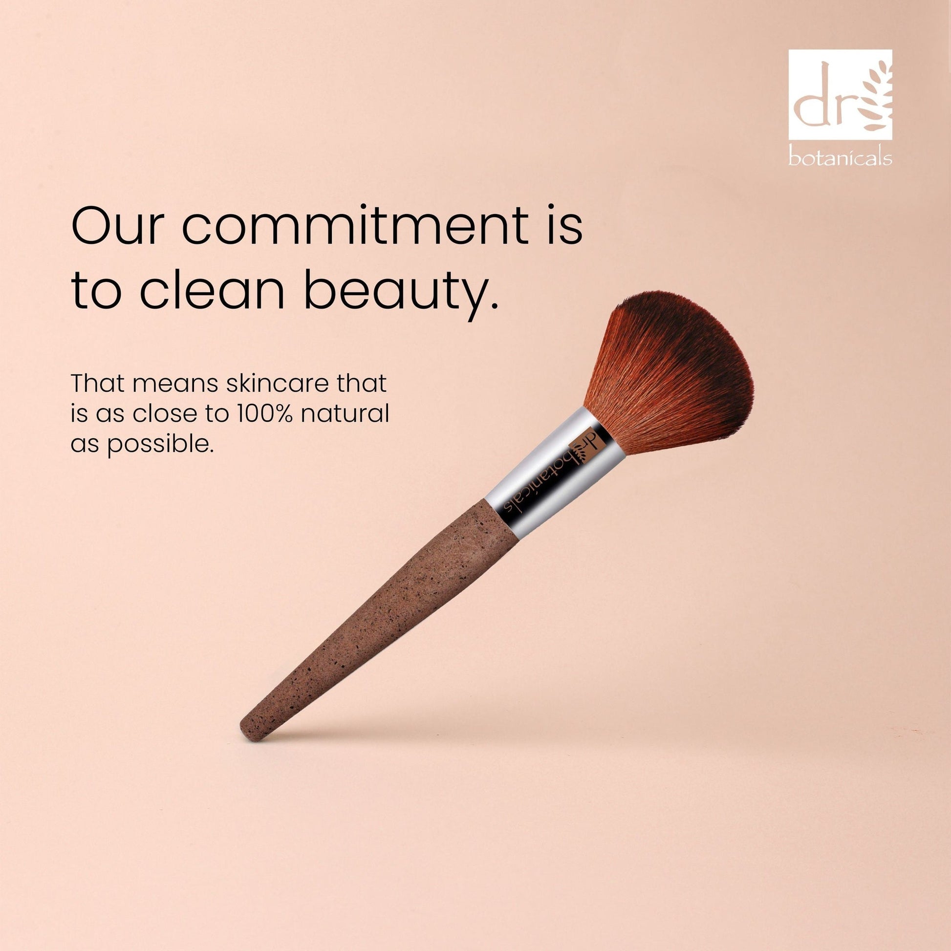 PO2DB392 Dr Botanicals Coffee Ground Powder Brush Twin Value Savings Pack