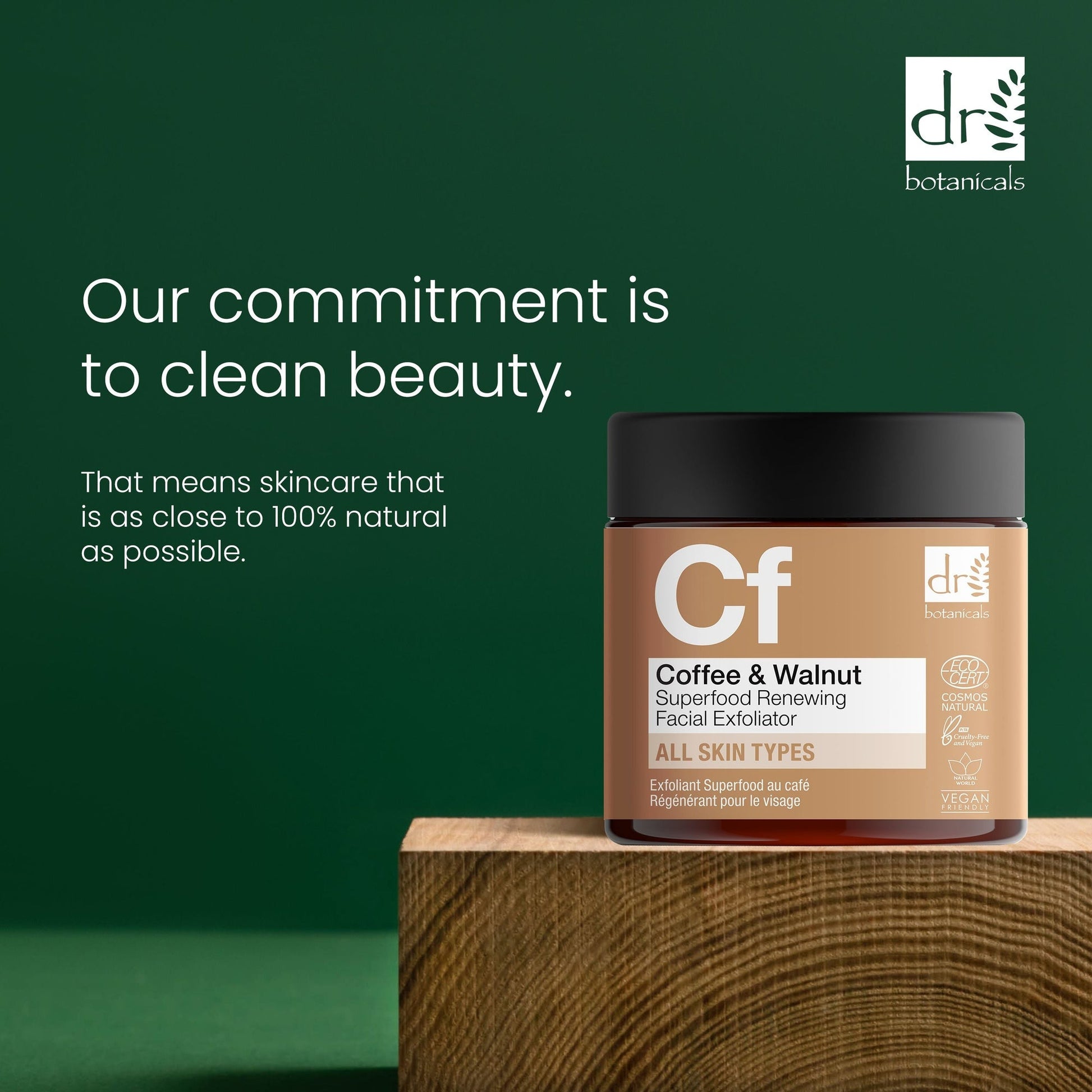 RDB165 Dr Botanicals Coffee Superfood Renewing Facial Exfoliator 60ml