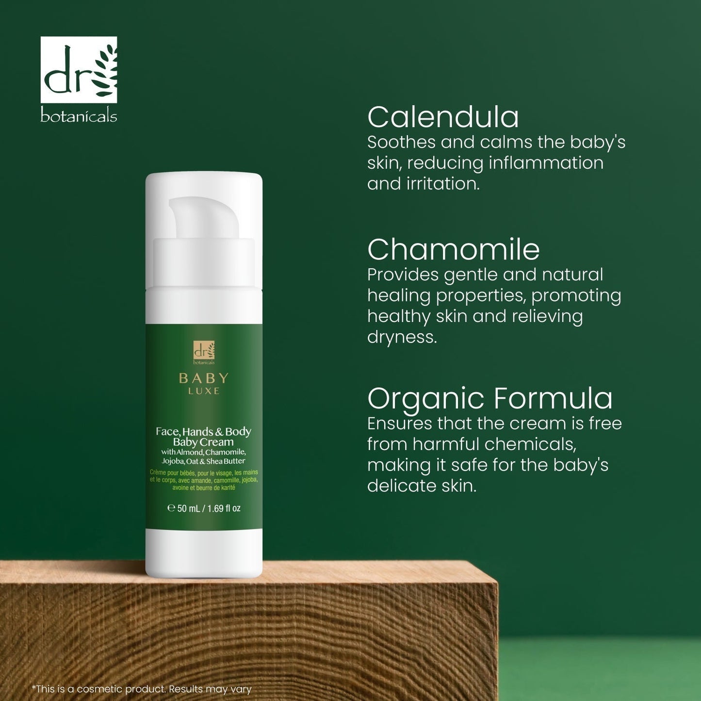 Dr Botanicals Baby Lux Face, Hands & Body Baby Cream 50ml