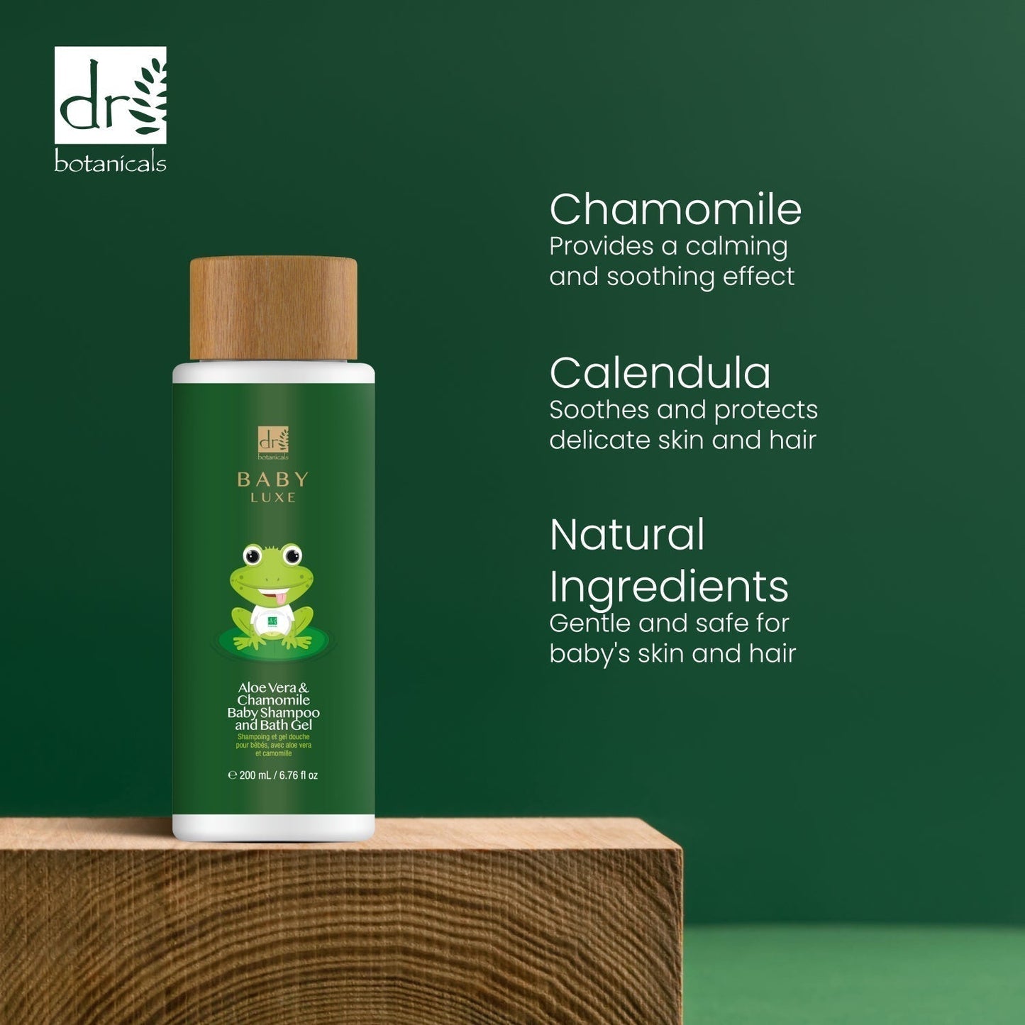 Dr Botanicals Baby Lux Aloe Vera & Chamomile Baby Shampoo & Bath Gel 200ml