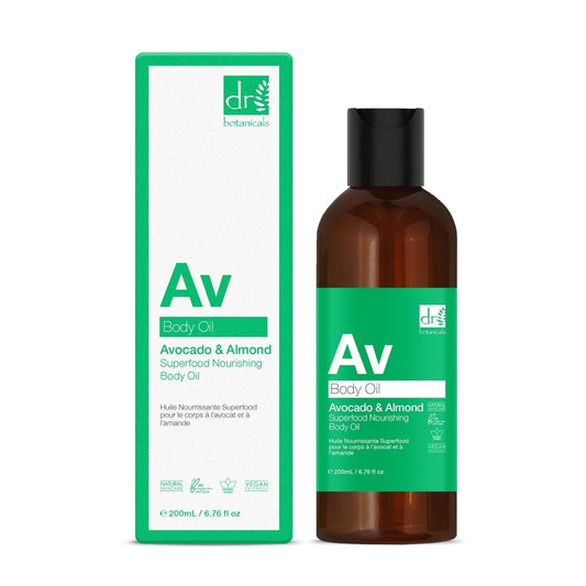 Dr Botanicals Avocado & Almond Superfood Nourishing Body Oil 200ml