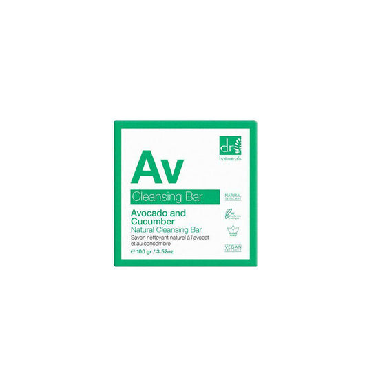Dr Botanicals Avocado & Cucumber Natural Cleansing Bar 100g
