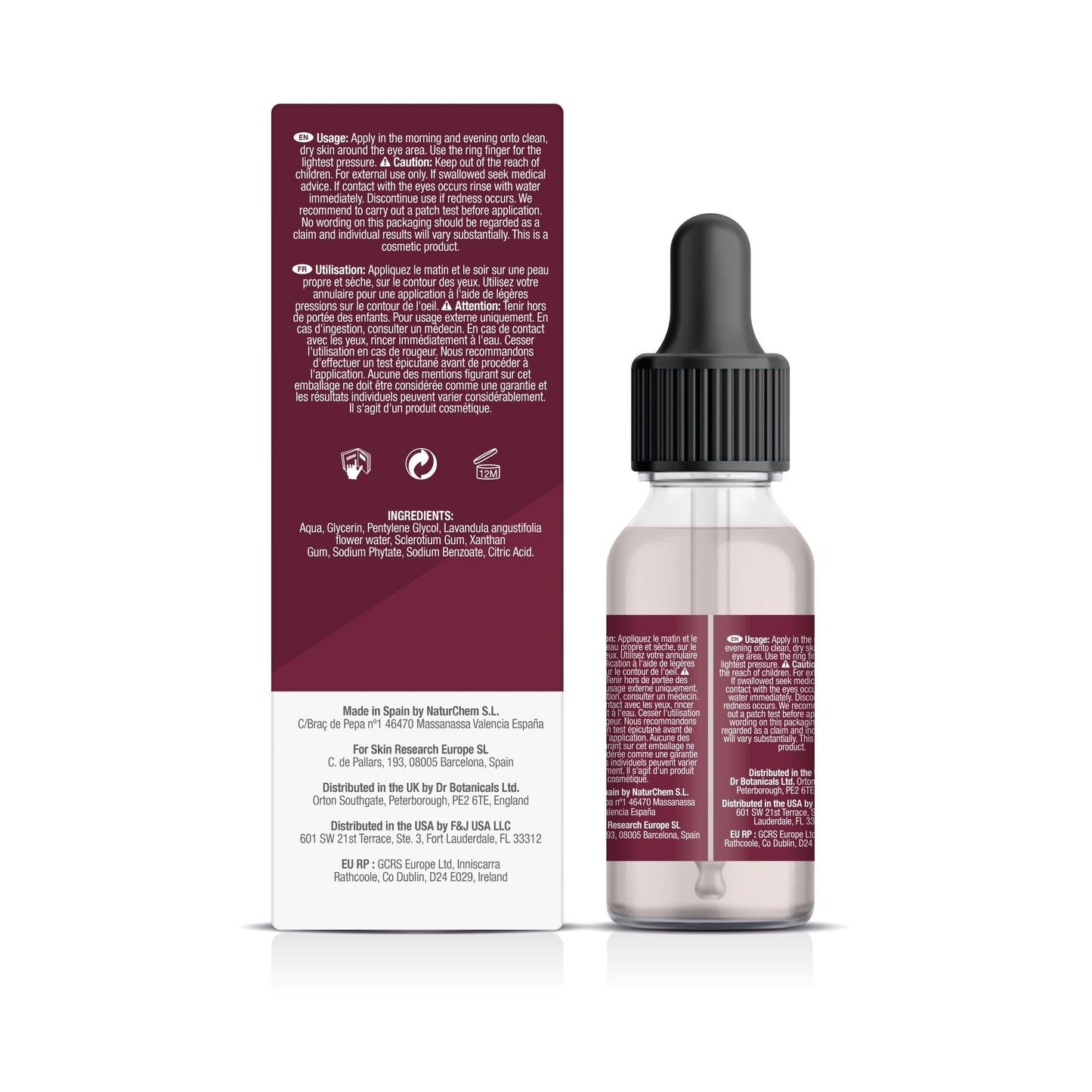 skinChemists Youth Series Rose & Lavender Intensive Night Therapy Eye Serum 15ml