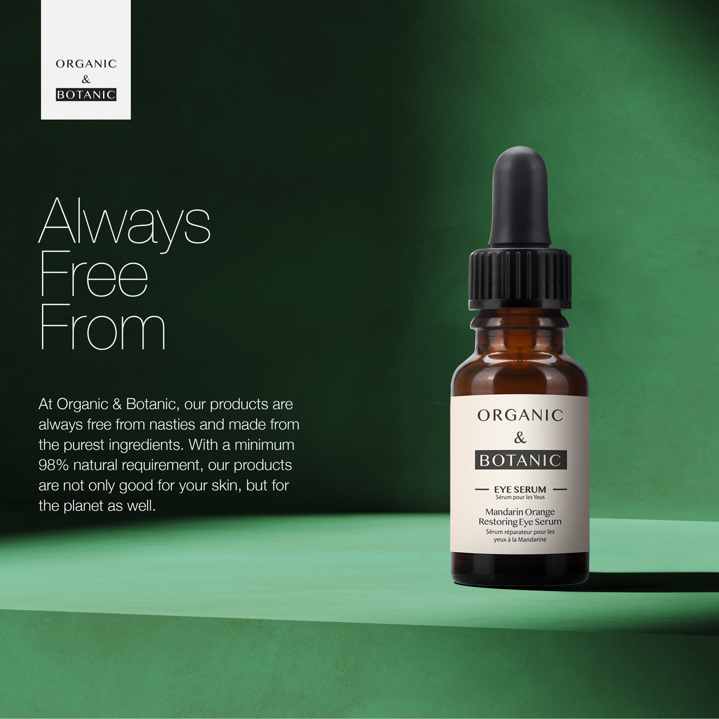 Organic & Botanic Mandarin Orange Restorative Eye Serum 15ml